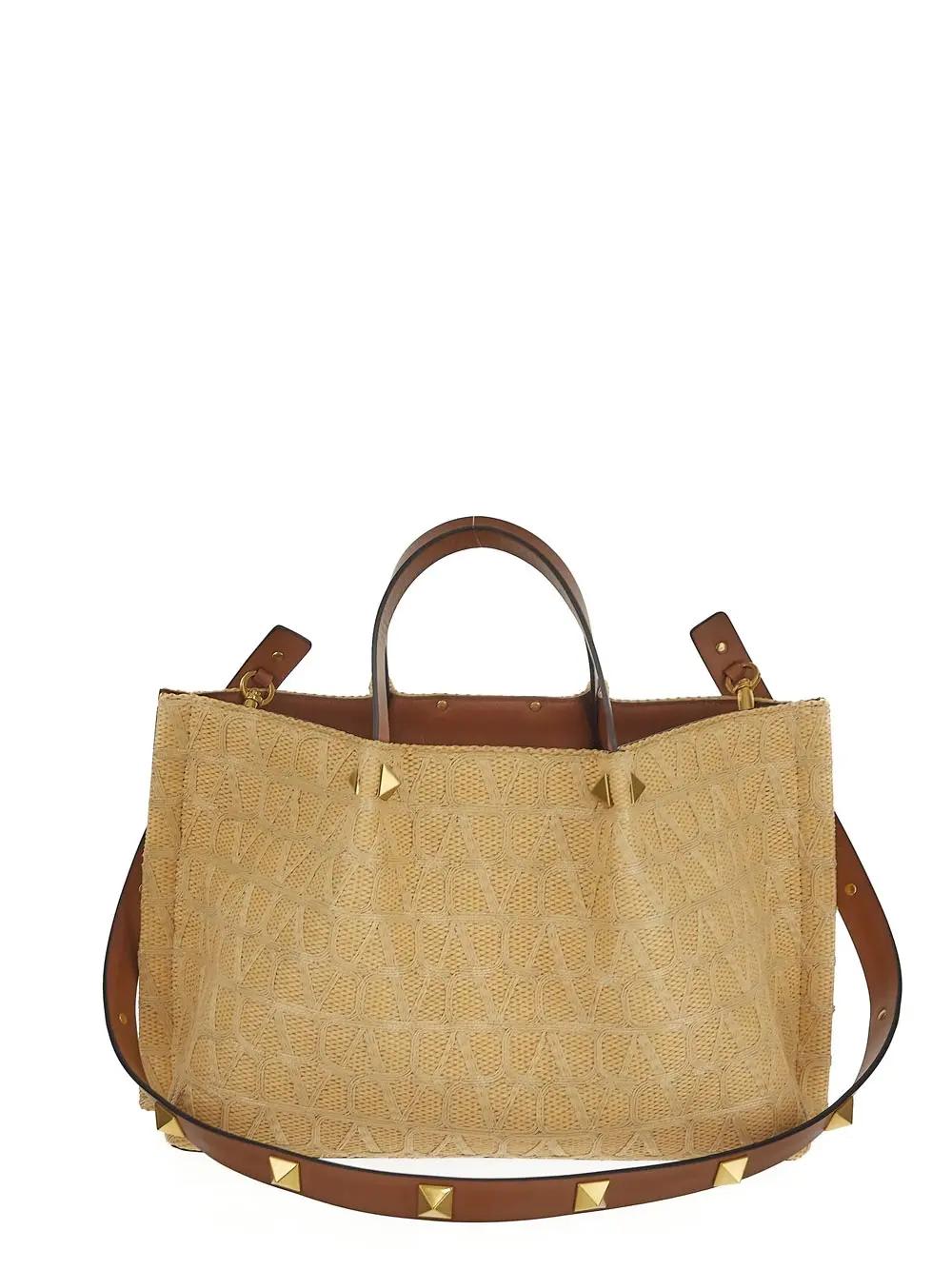 Shop Valentino Hand Bag In Naturale/beige