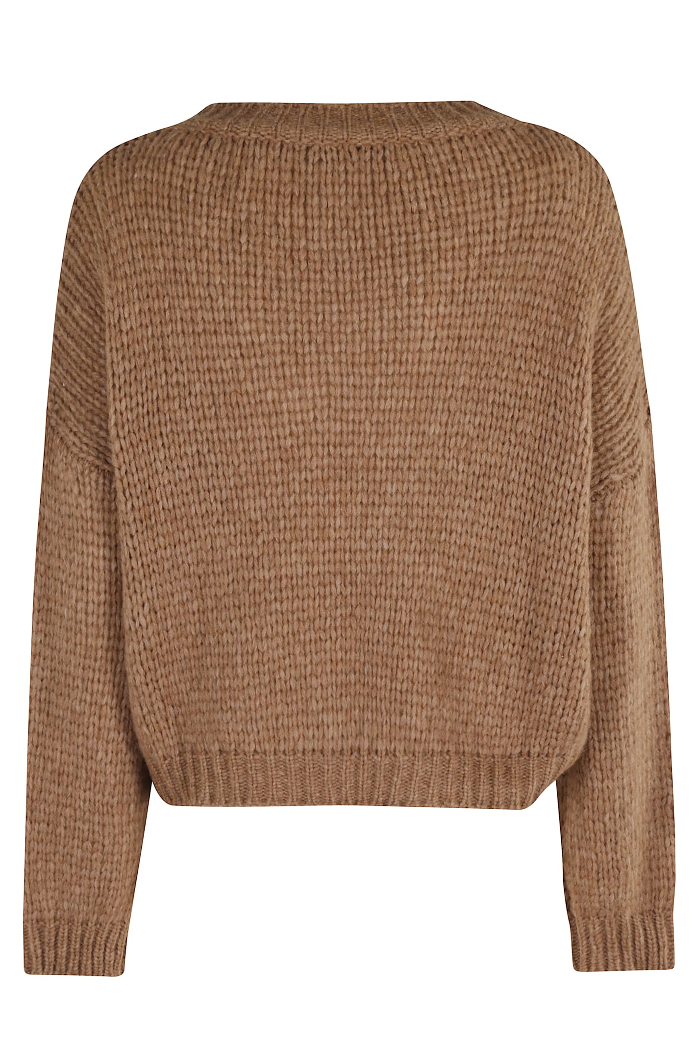 Roberto Collina Relaxed Fit Alpaca Blend Sweater In Brown
