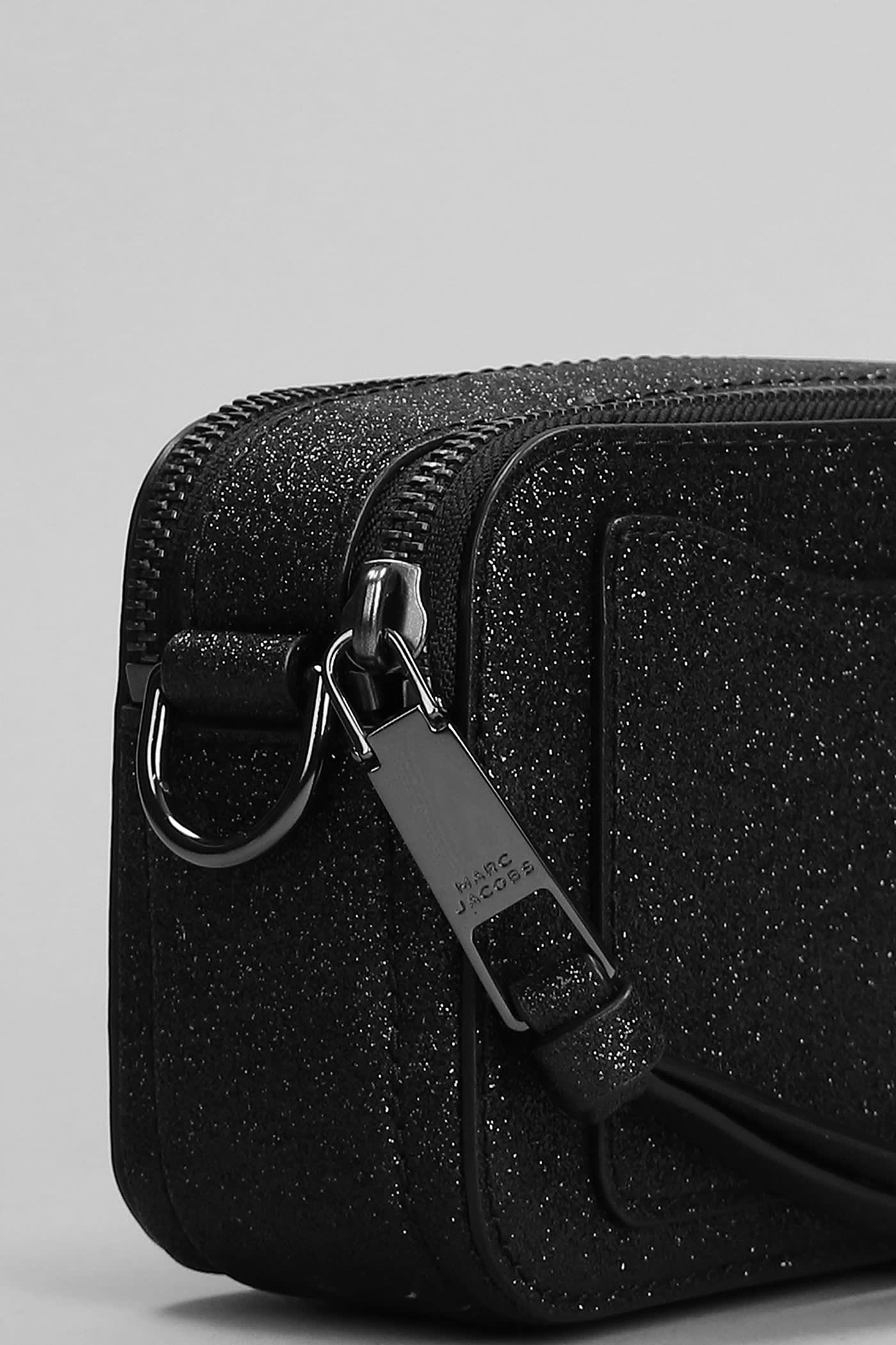 Shop Marc Jacobs Snapshot Shoulder Bag In Black Leather