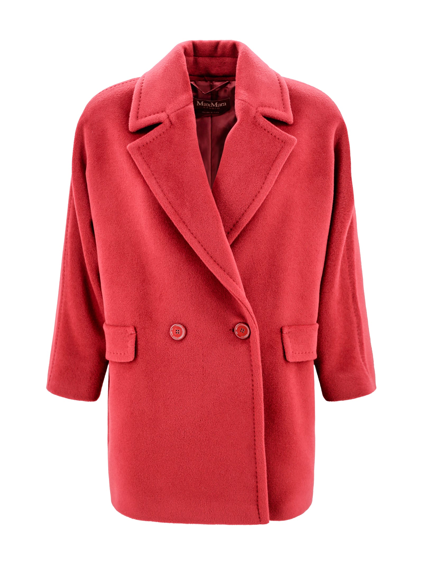 Shop Max Mara Double-breasted Wool Jacket