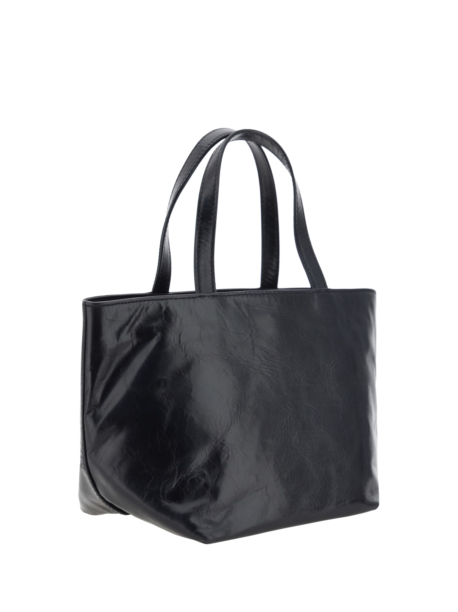 Shop Alexander Wang Punch Small Tote Handbag In 001 Black