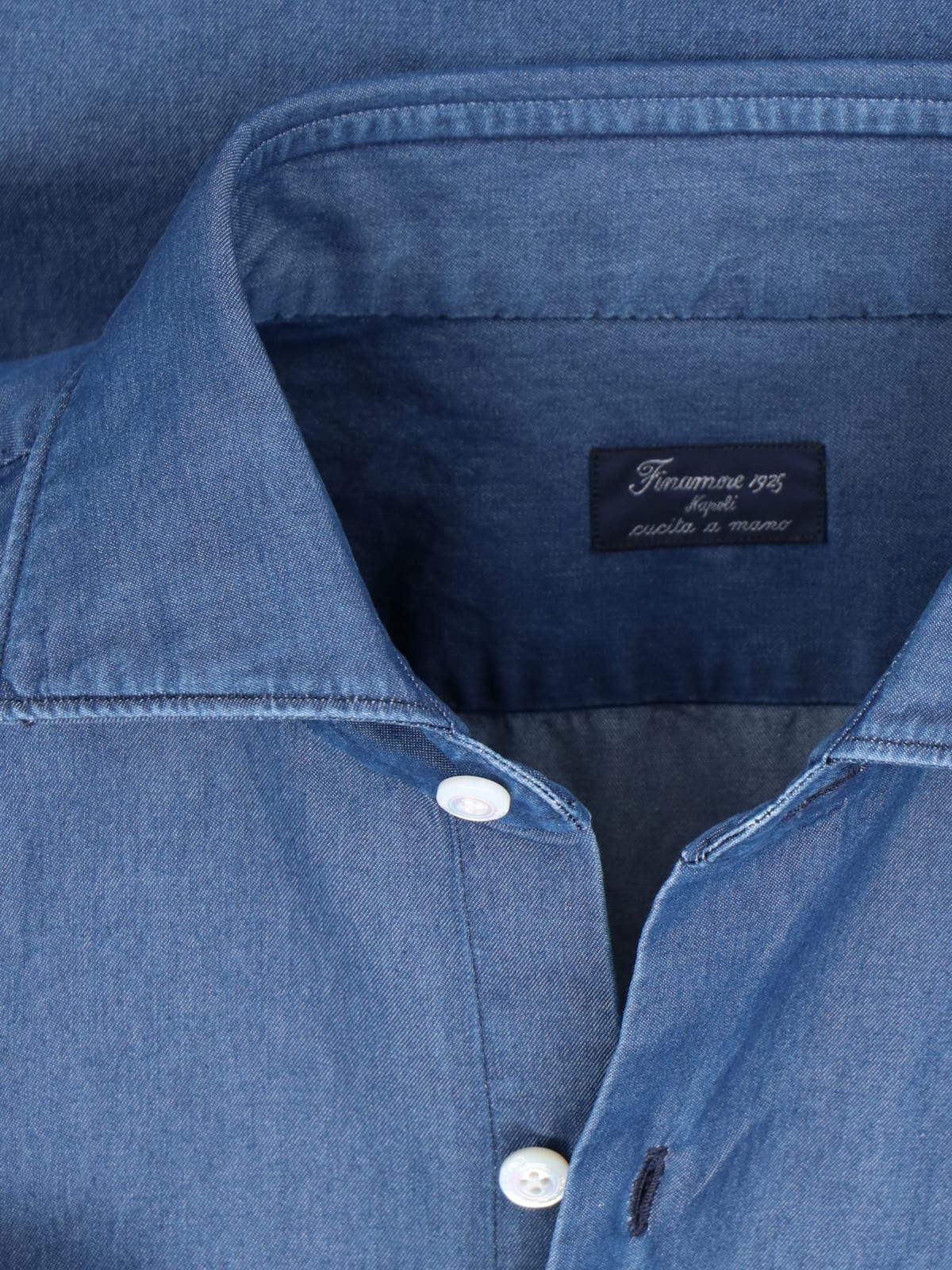 Shop Finamore Milano Shirt In Blue