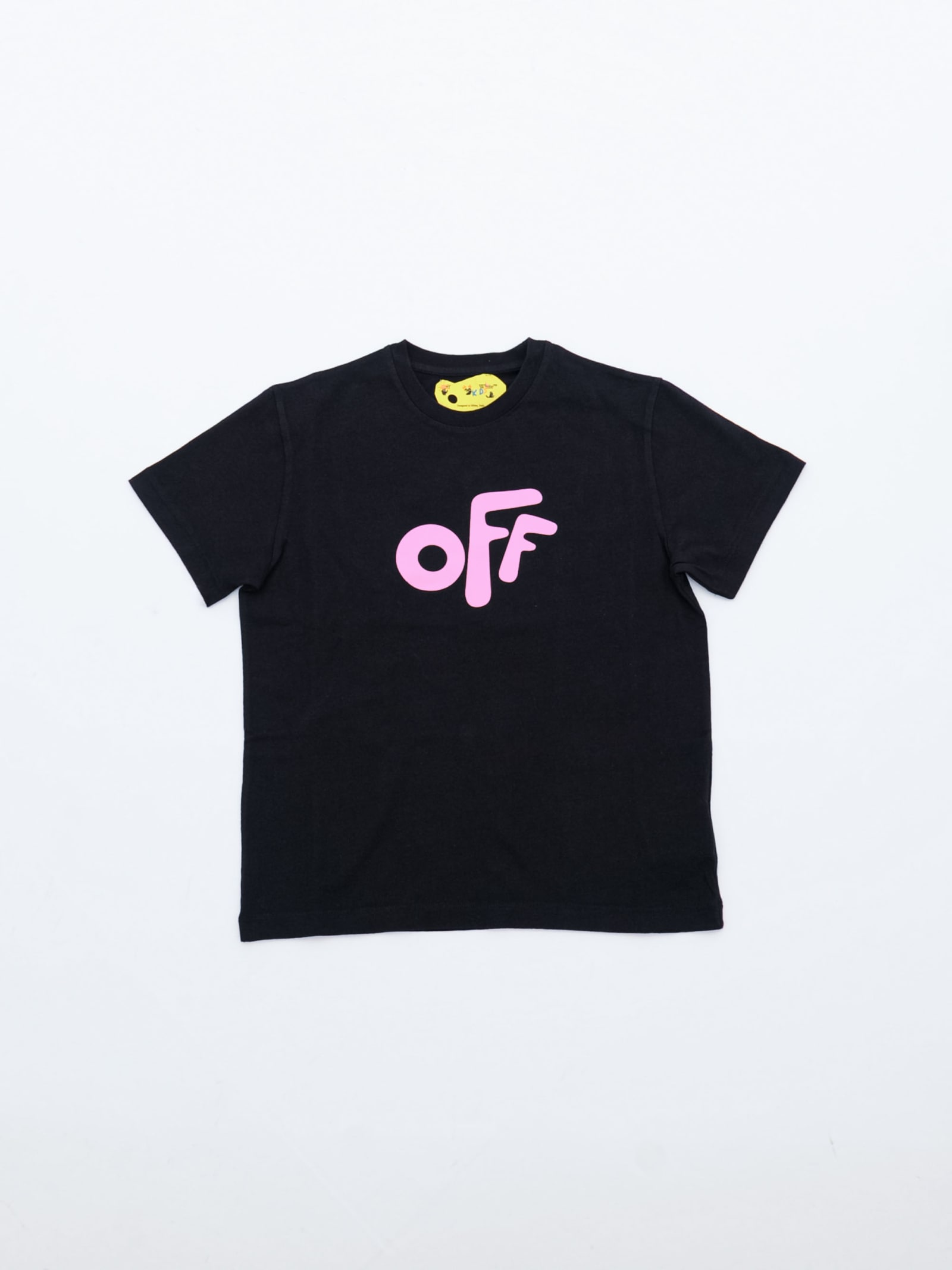 Off-White Off Flowers T-Shirt Kids in Pink Black | SS23 | Size 8