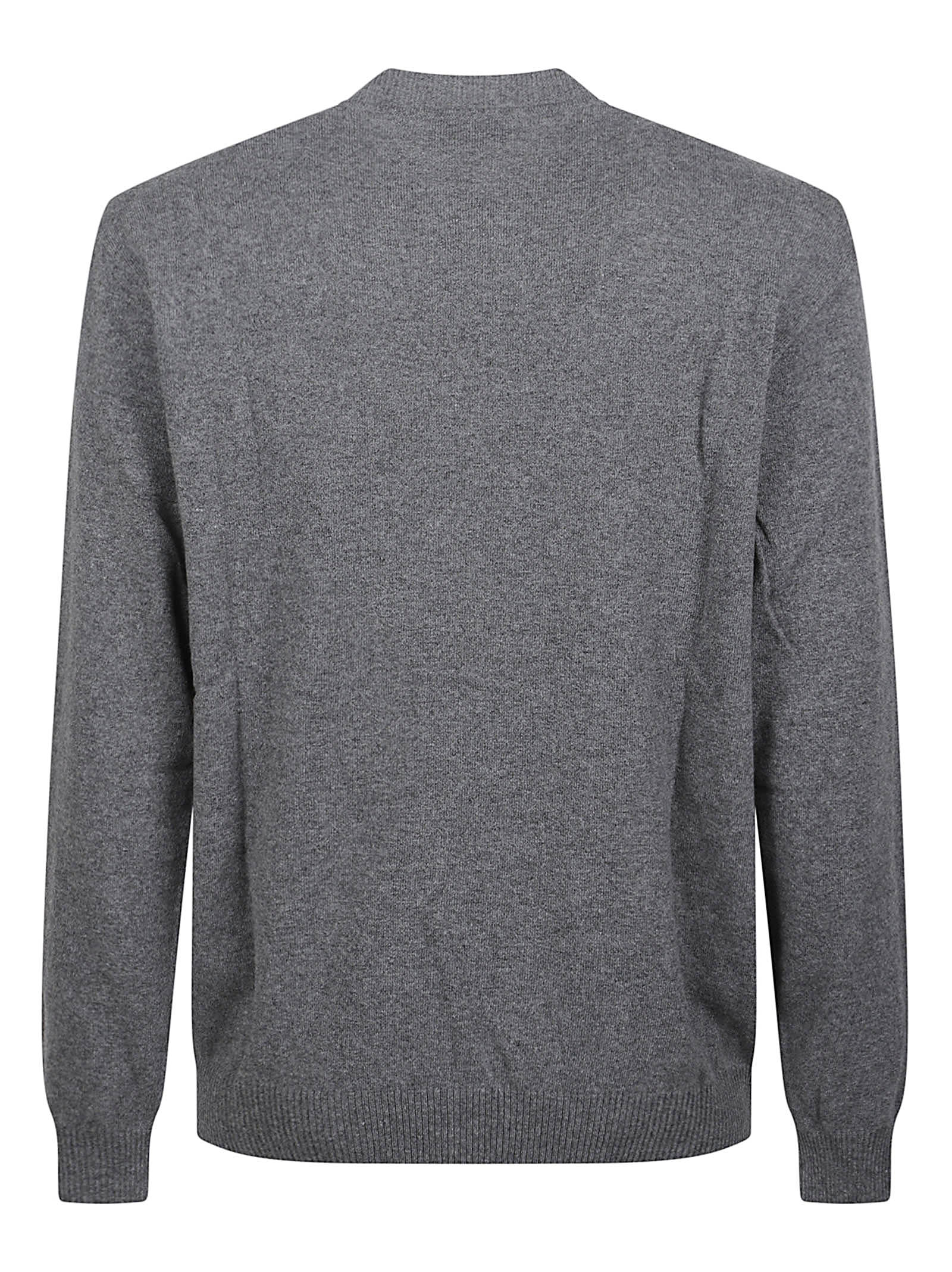 Moschino Print Logo Sweater In Gray