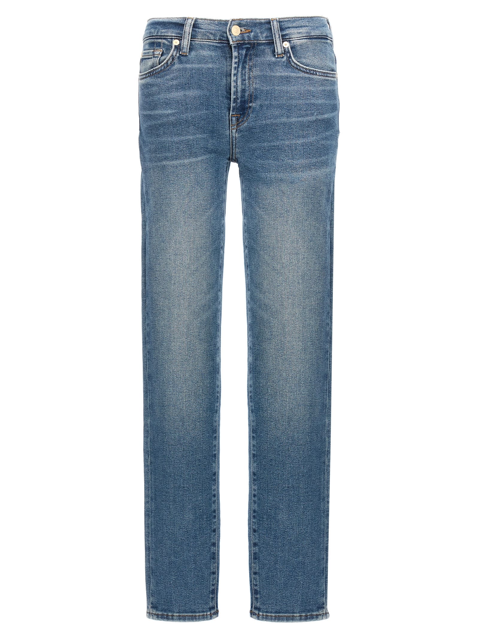 Shop 7 For All Mankind Roxanne Jeans In Blue