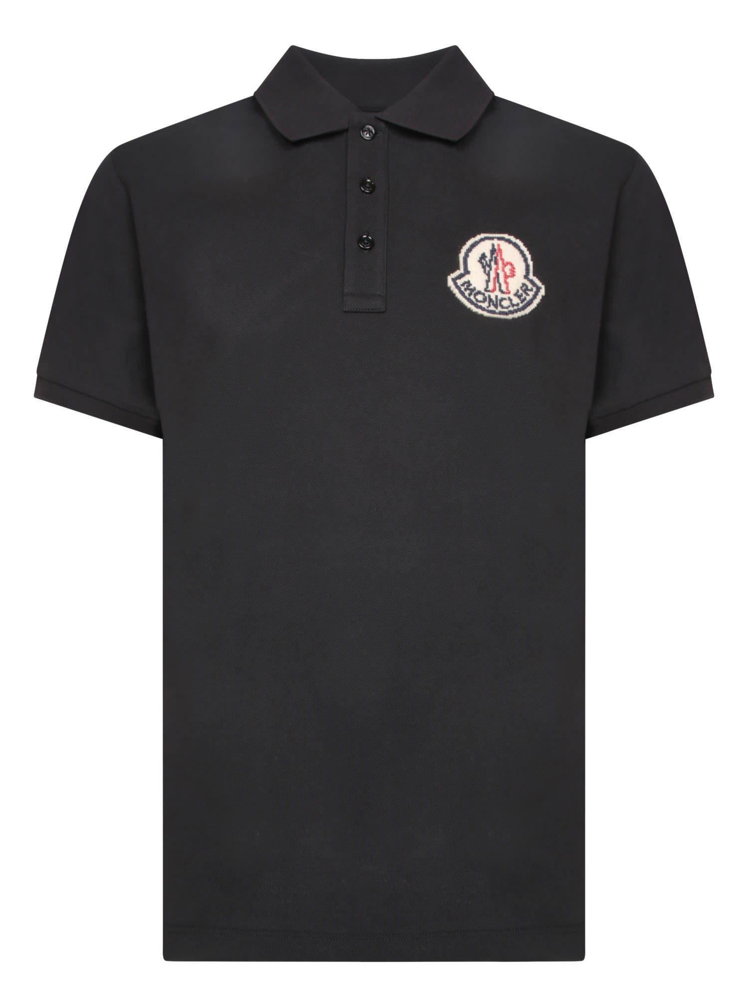 Black Logoed Polo Shirt