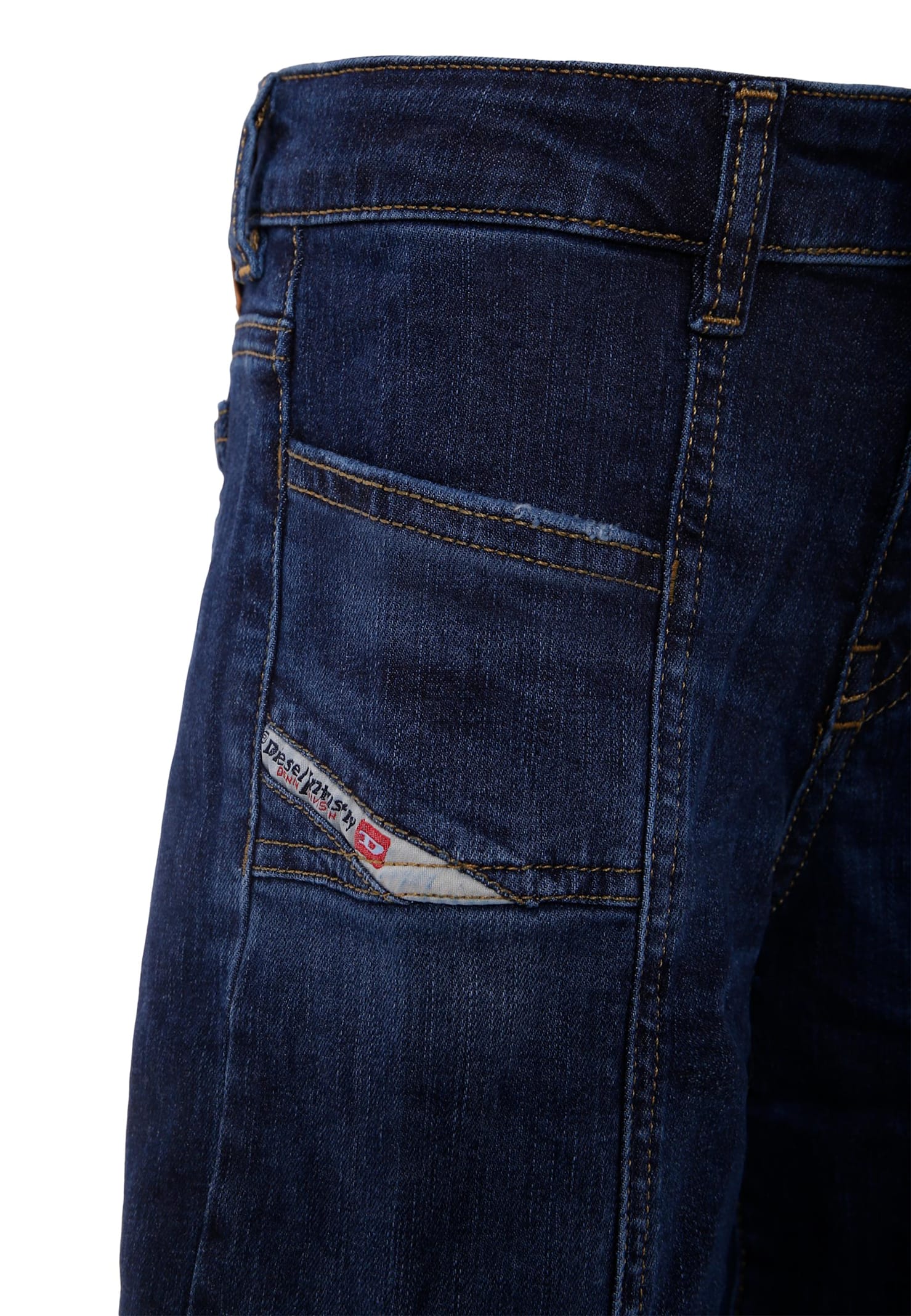 Diesel Jeans Flare Blu-nero Sfumato In Blue