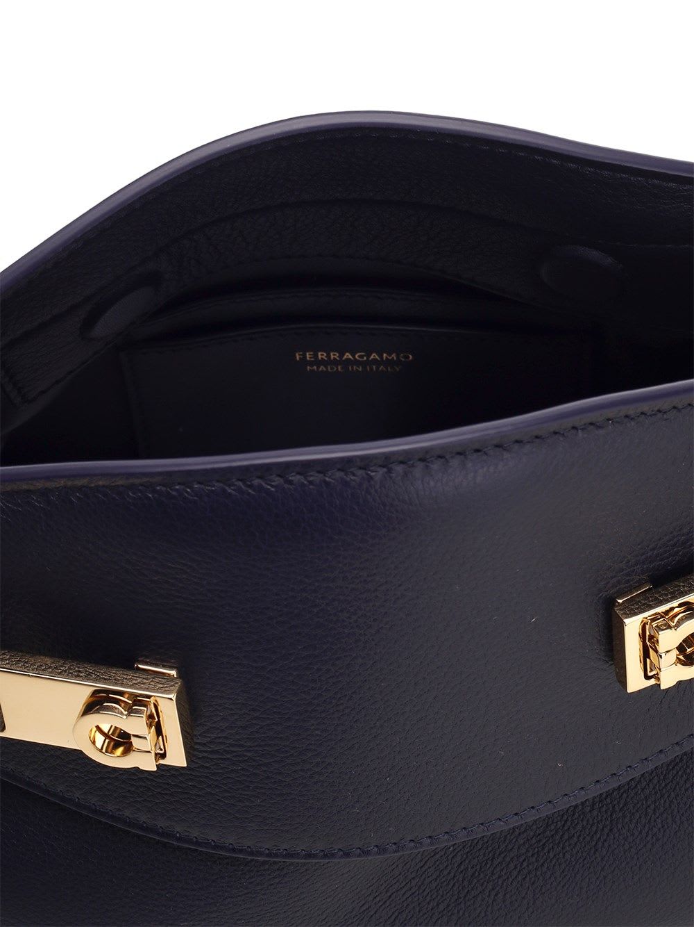 Shop Ferragamo Hug Small Shoulder Bag In Blue