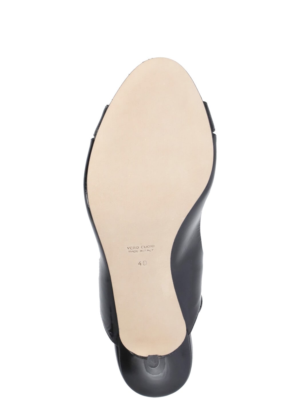 The Seller Black Leather Sandals