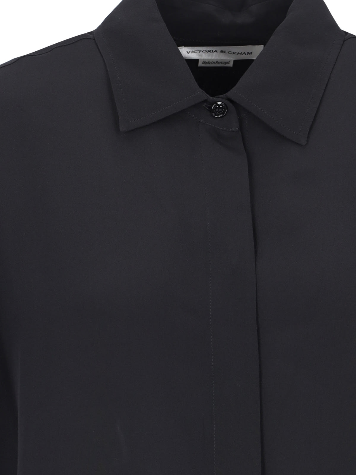 Shop Victoria Beckham Silk Shirt In Black
