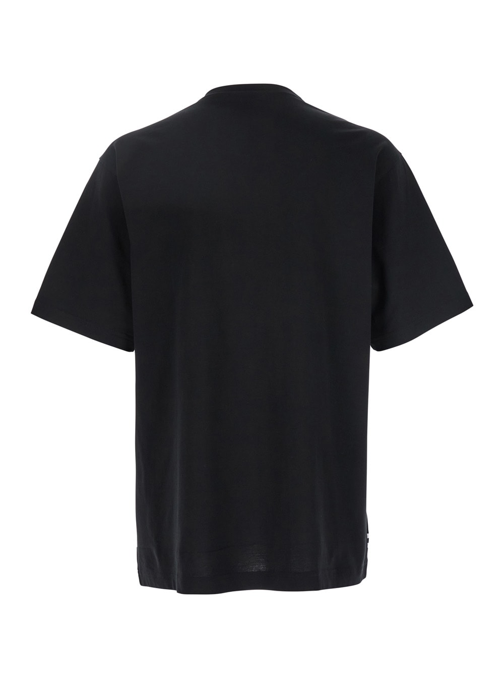 Dolce & Gabbana Black Crewneck T-shirt With Bandana Print All-over In Black