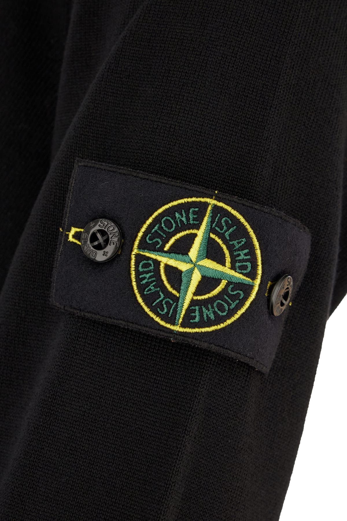 Stone Island Cotton Sweatshirt In Black