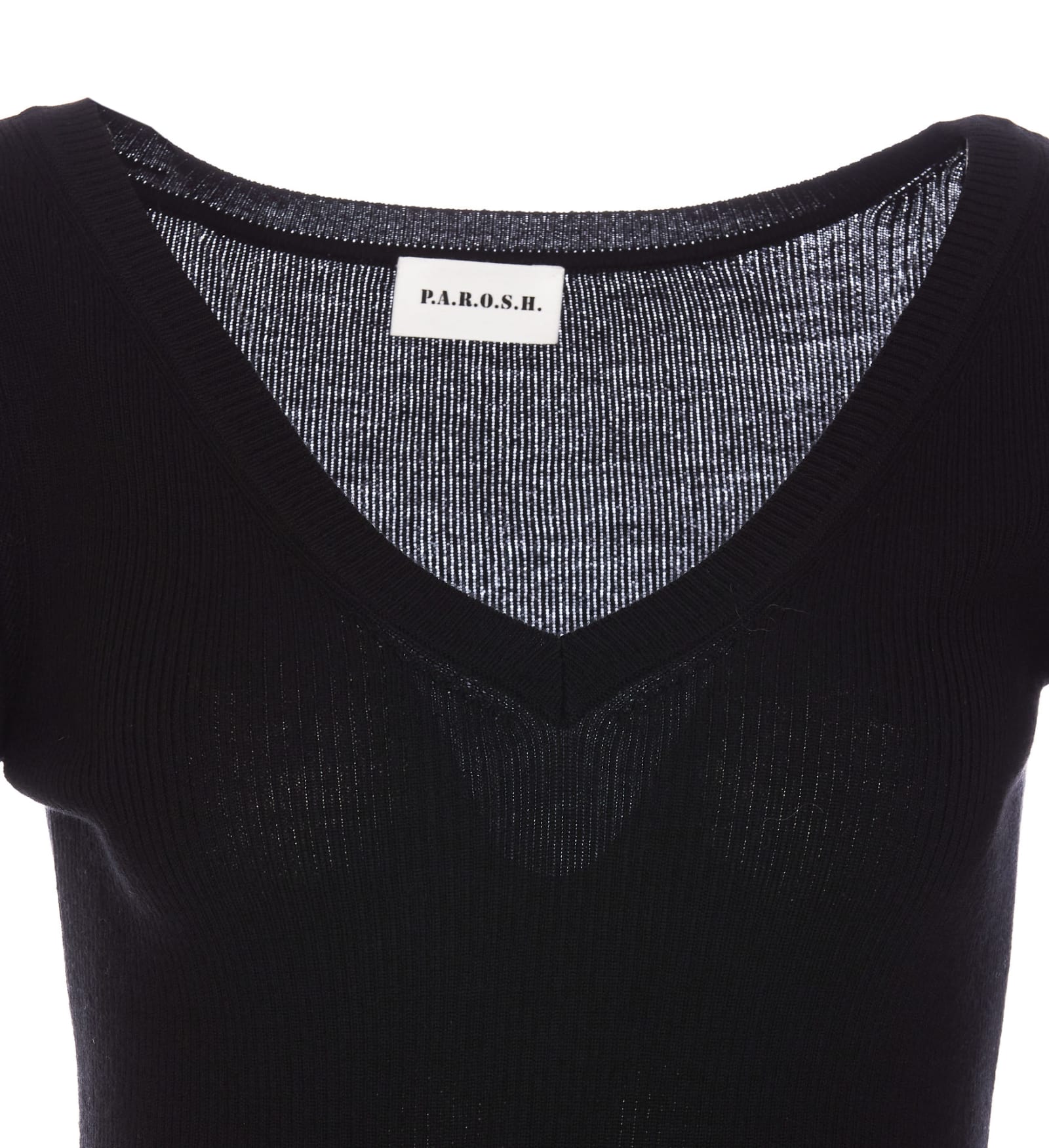 Shop P.a.r.o.s.h Leila Sweater In Nero