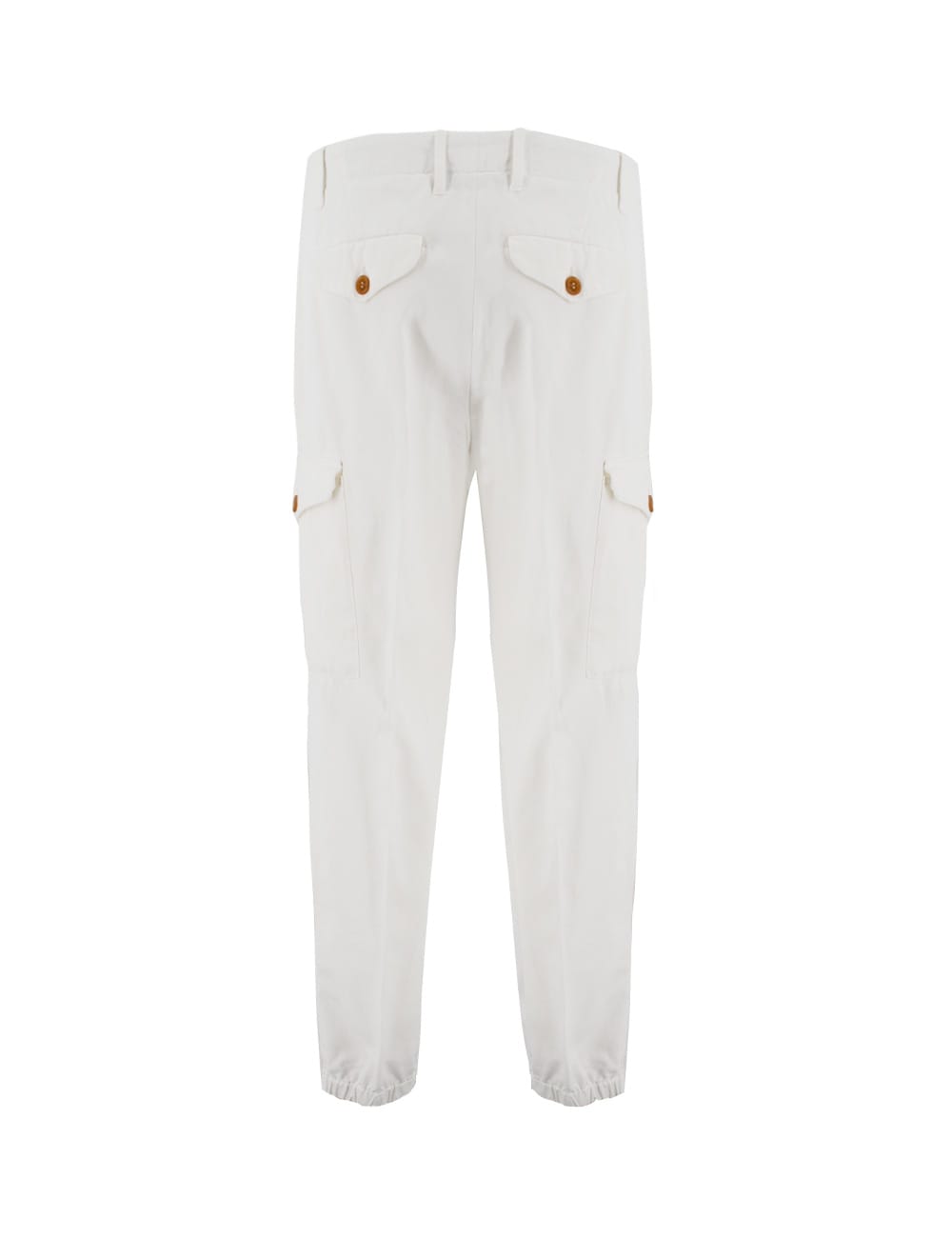 Shop Brunello Cucinelli Trousers In Neve