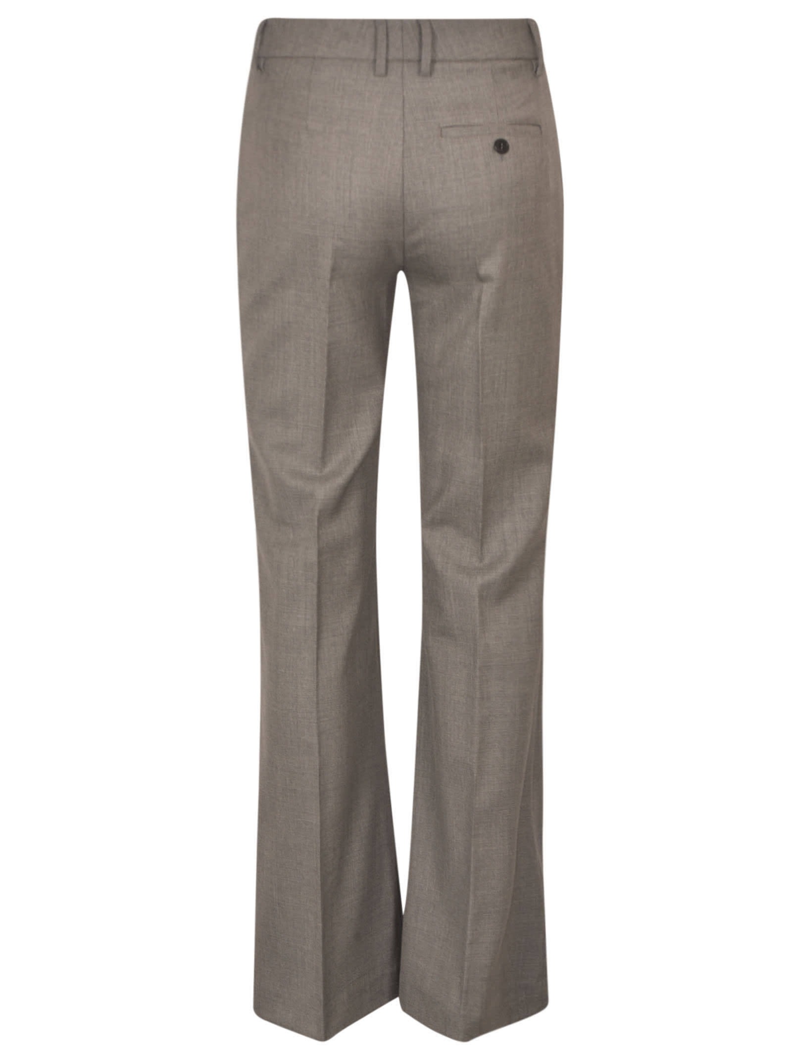 Shop True Royal Wrap Fitted Trousers In Grey