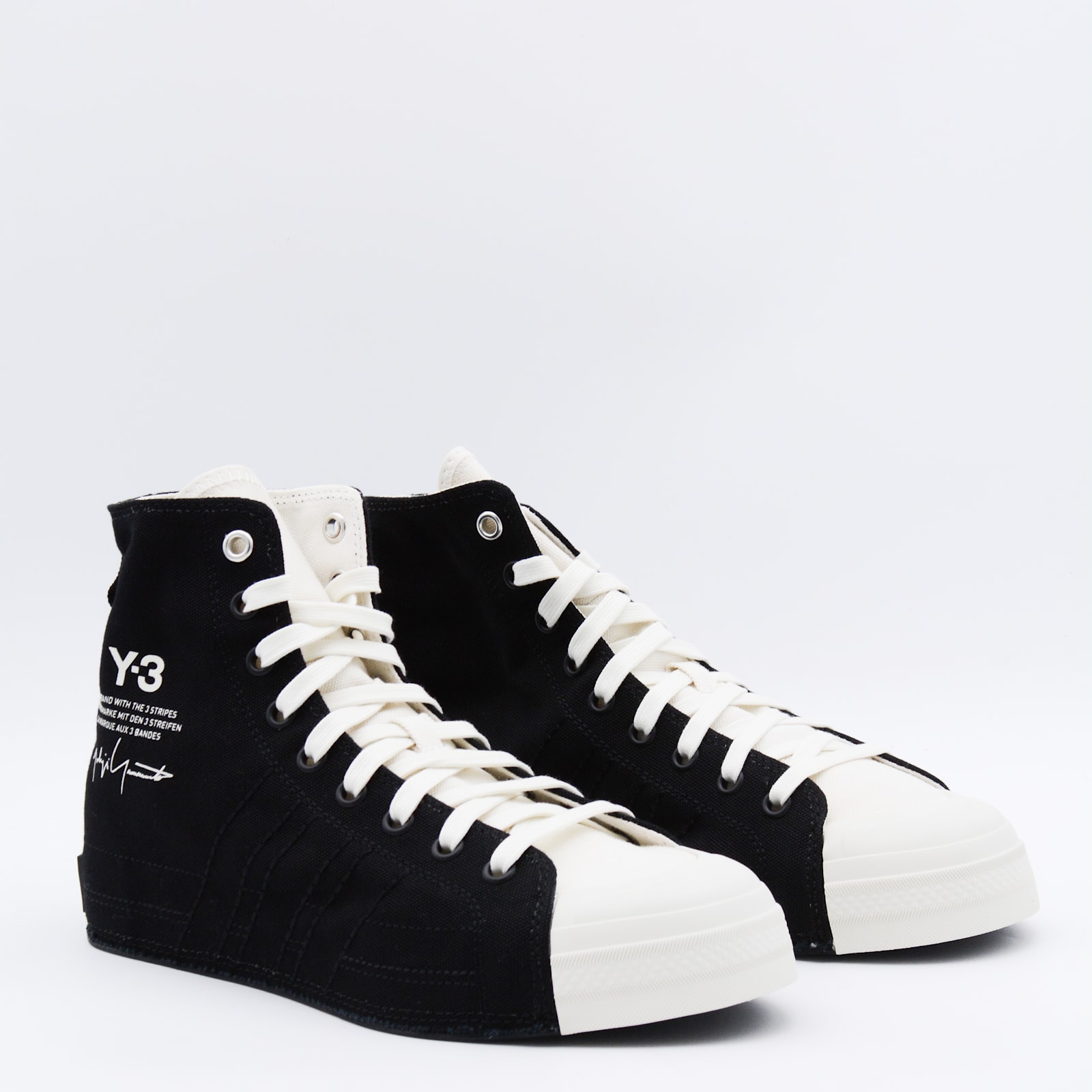 Y-3 Nizza Hi Sneakers In Black