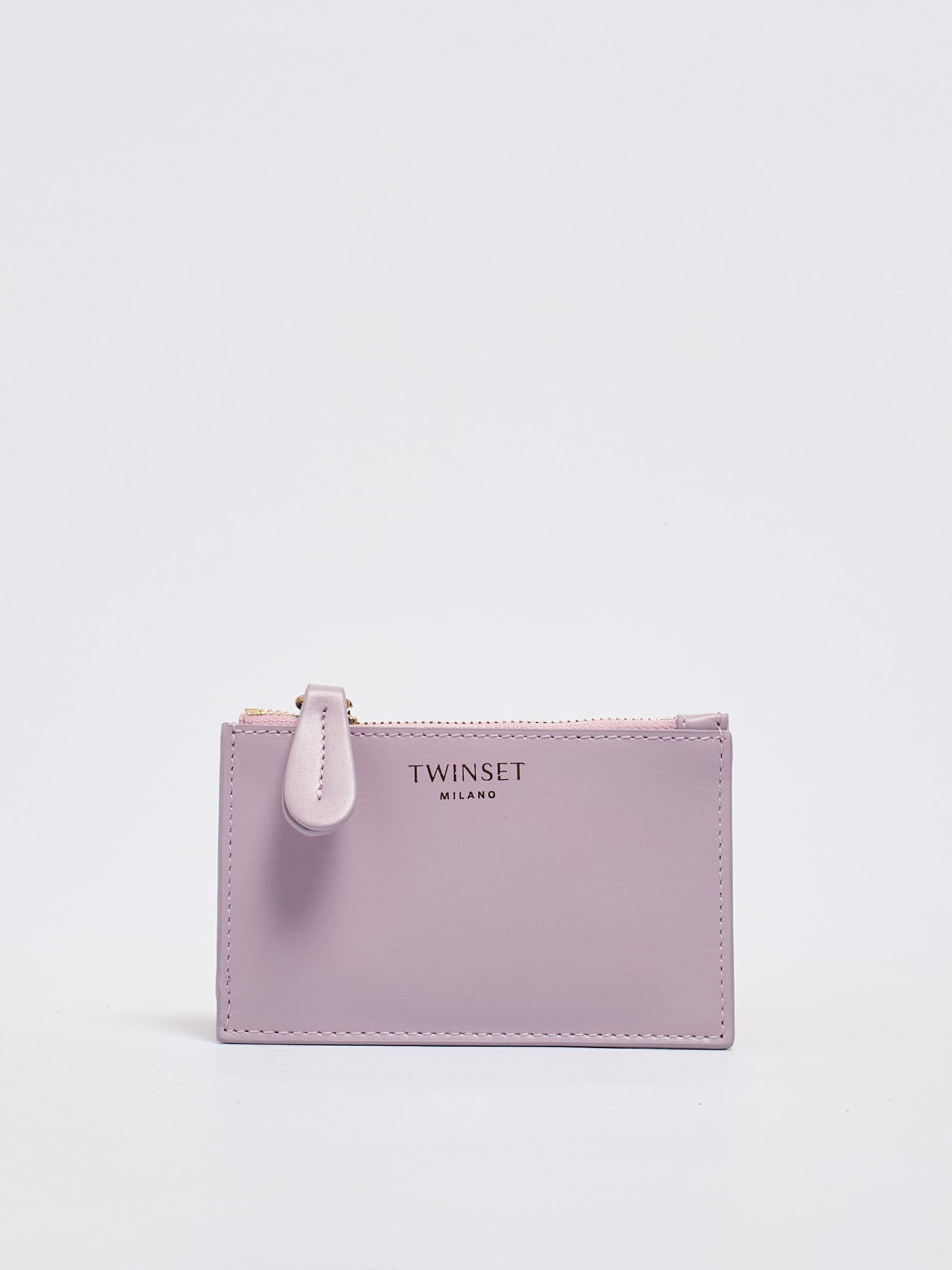 Twinset Fabric Wallet In Viola