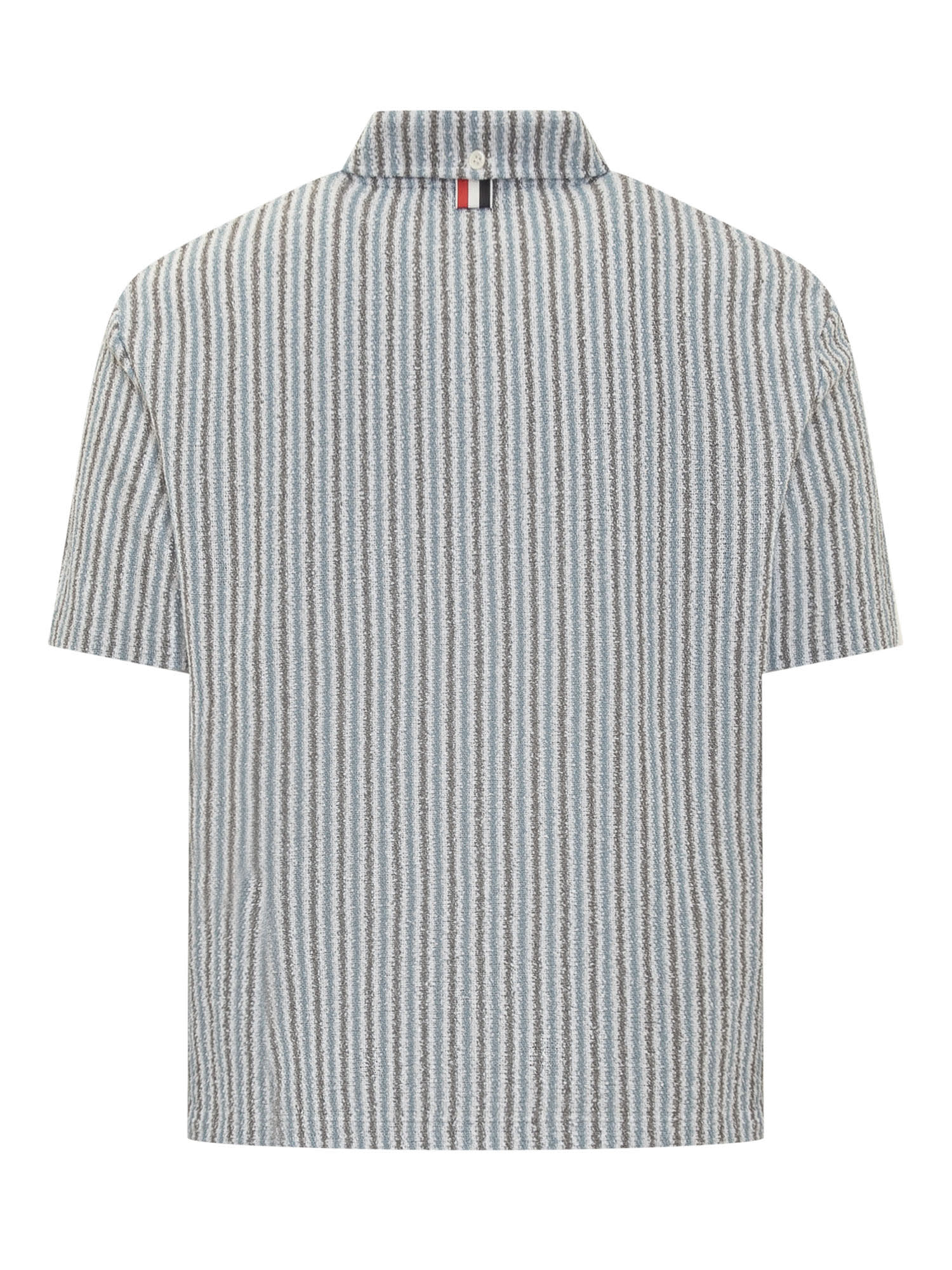 Shop Thom Browne Rwb Striped Shirt In Seasonal Multi