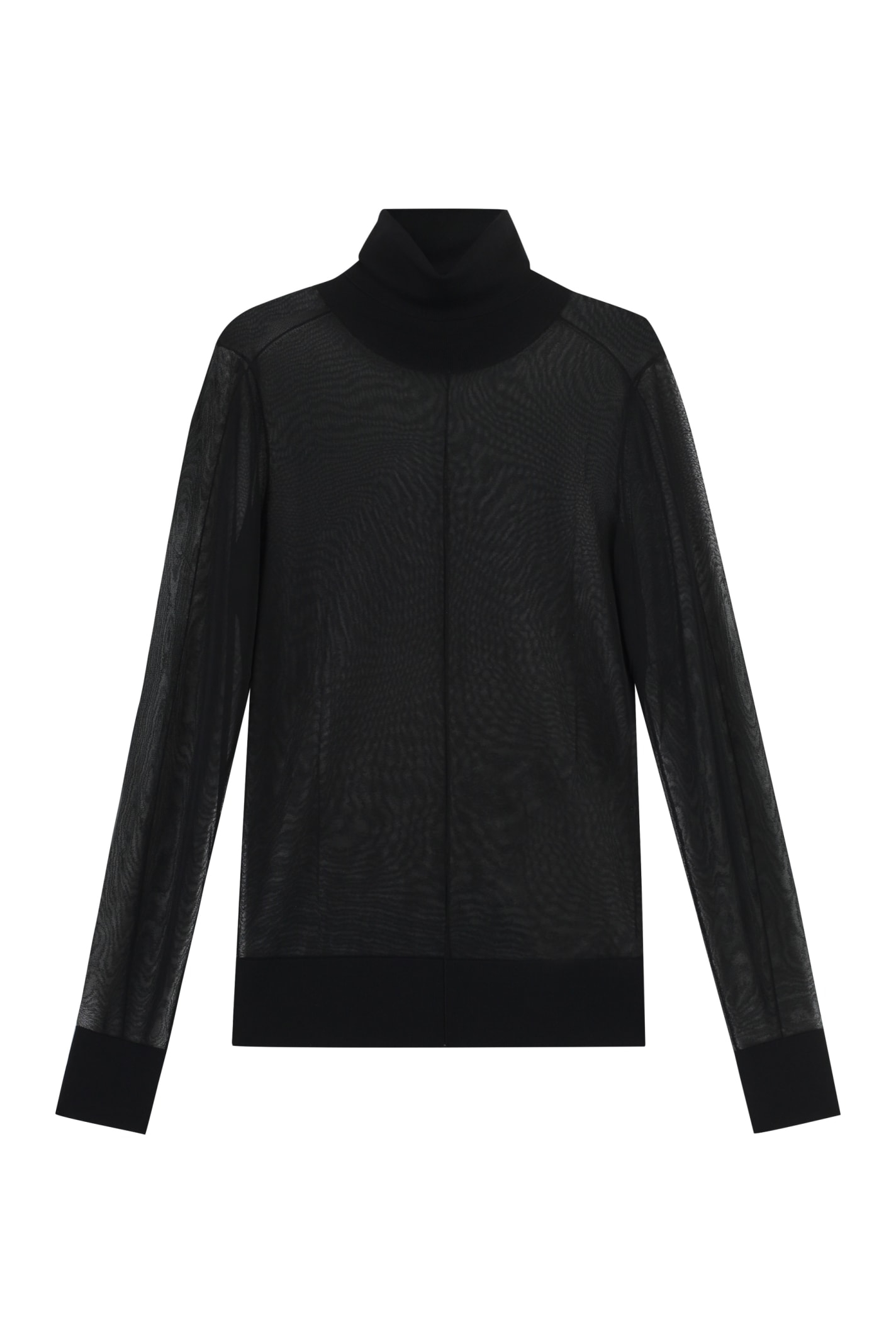 Shop Calvin Klein Knitwork Turtleneck Sweater In Black