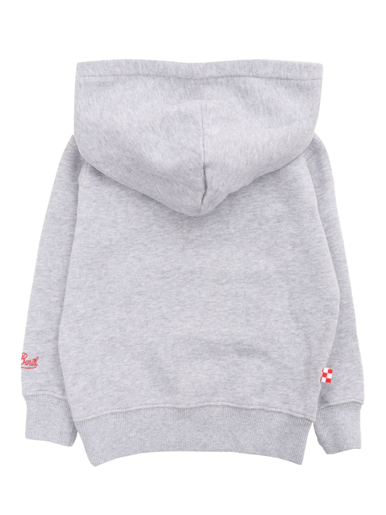 Mc2 Saint Barth Boy Hooded Fleece Sweater In Multicolor