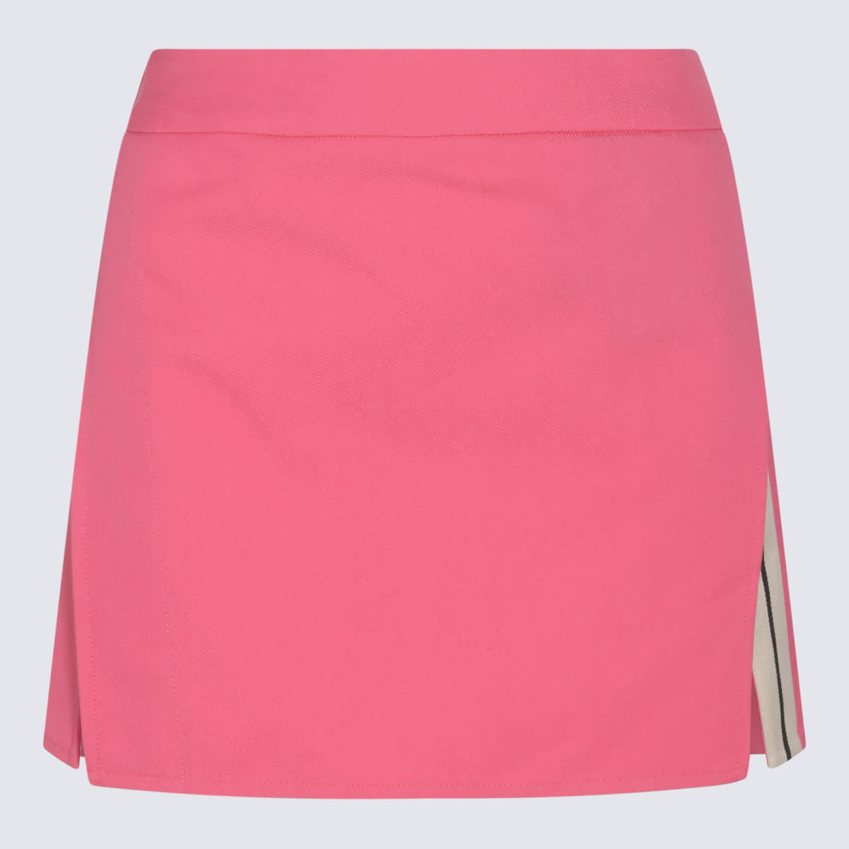 Shop Palm Angels Pink Cotton Blend Skirt In Fuchsia