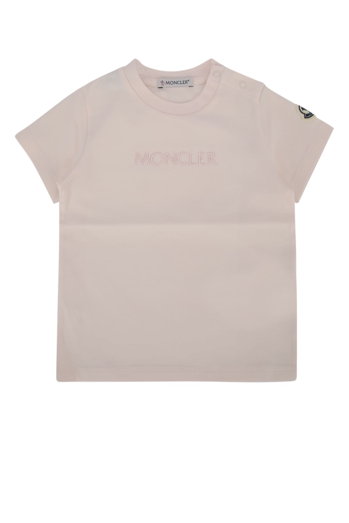 Moncler Kids Crew Neck In Neutral