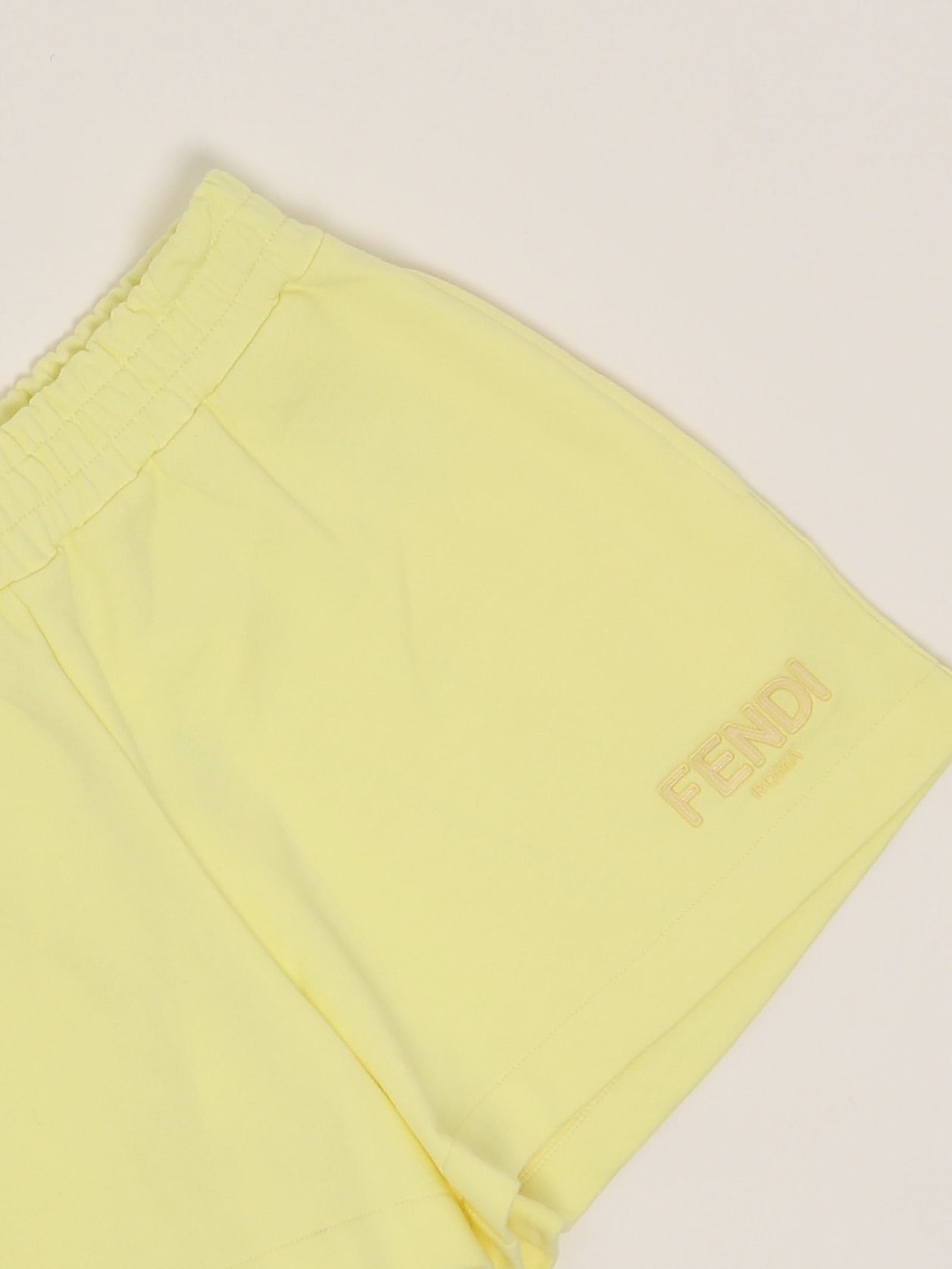 Fendi Sweatshorts Shorts In Giallo Chiaro