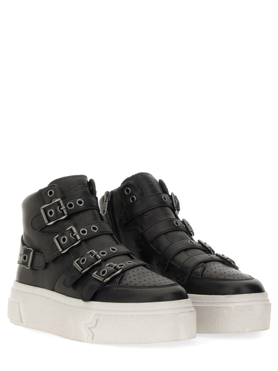 Shop Ash Starmoon Buckle Sneaker In Black