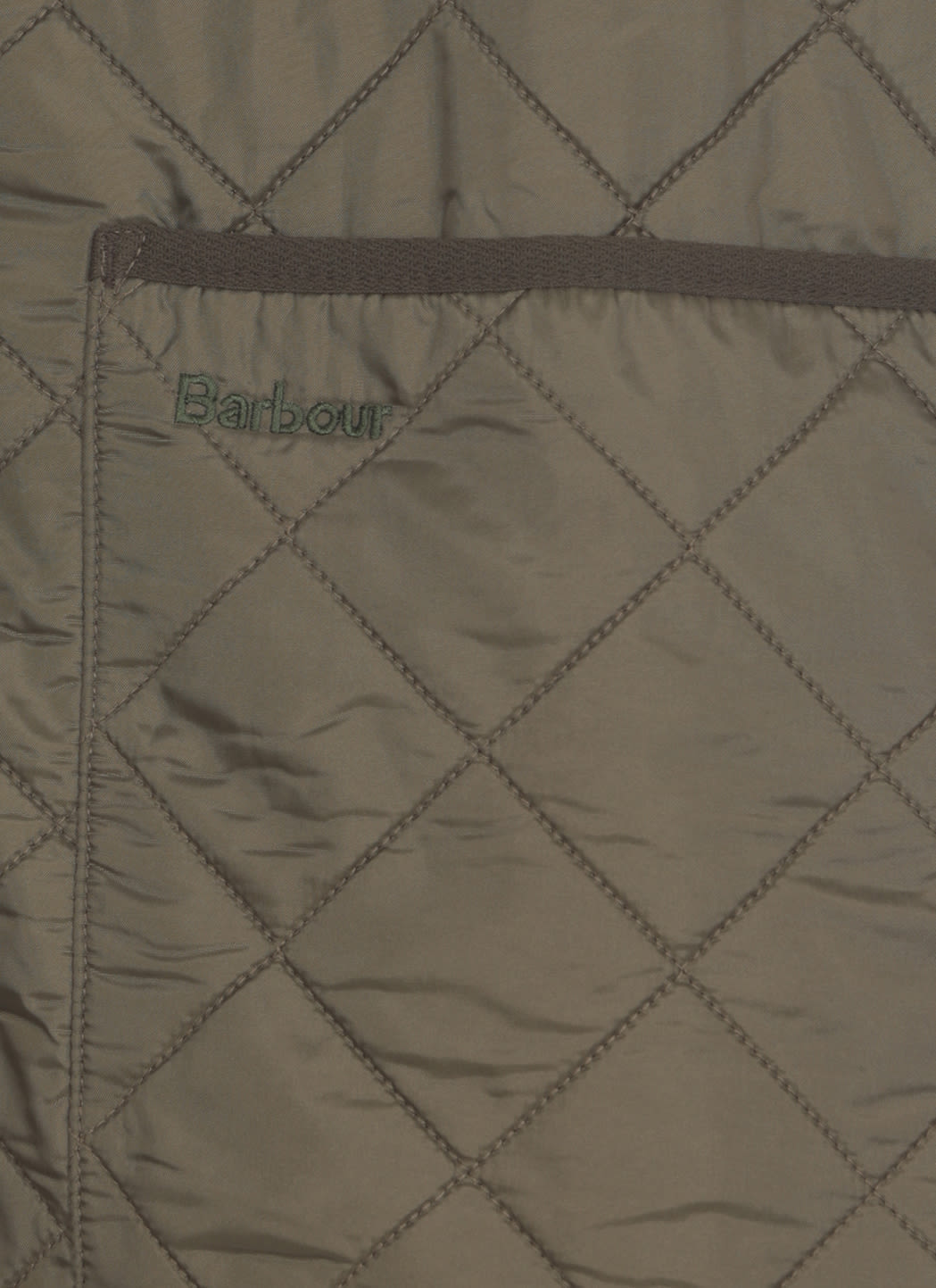 Barbour Sleevelees Quilted Jacket Polarquilt Waist In Green