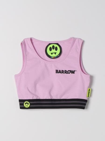Shop Barrow Top Con Logo In Pink