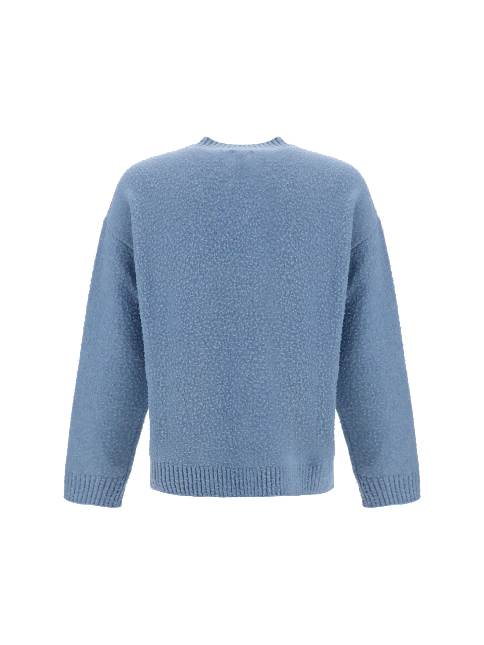 Shop Emporio Armani Sweater In Gnawed Blue