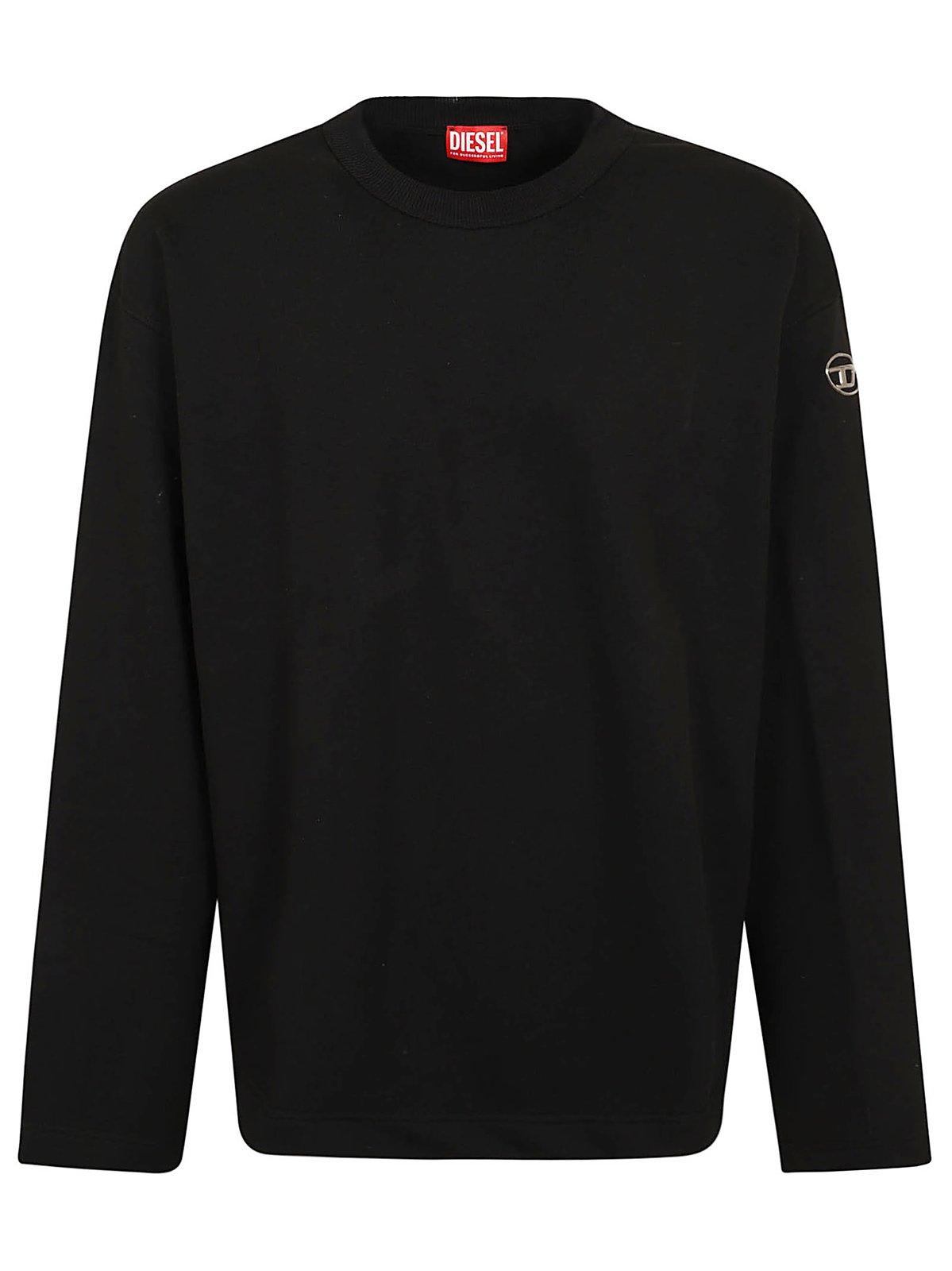 Diesel Logo Plaque Crewneck T-shirt In Xx