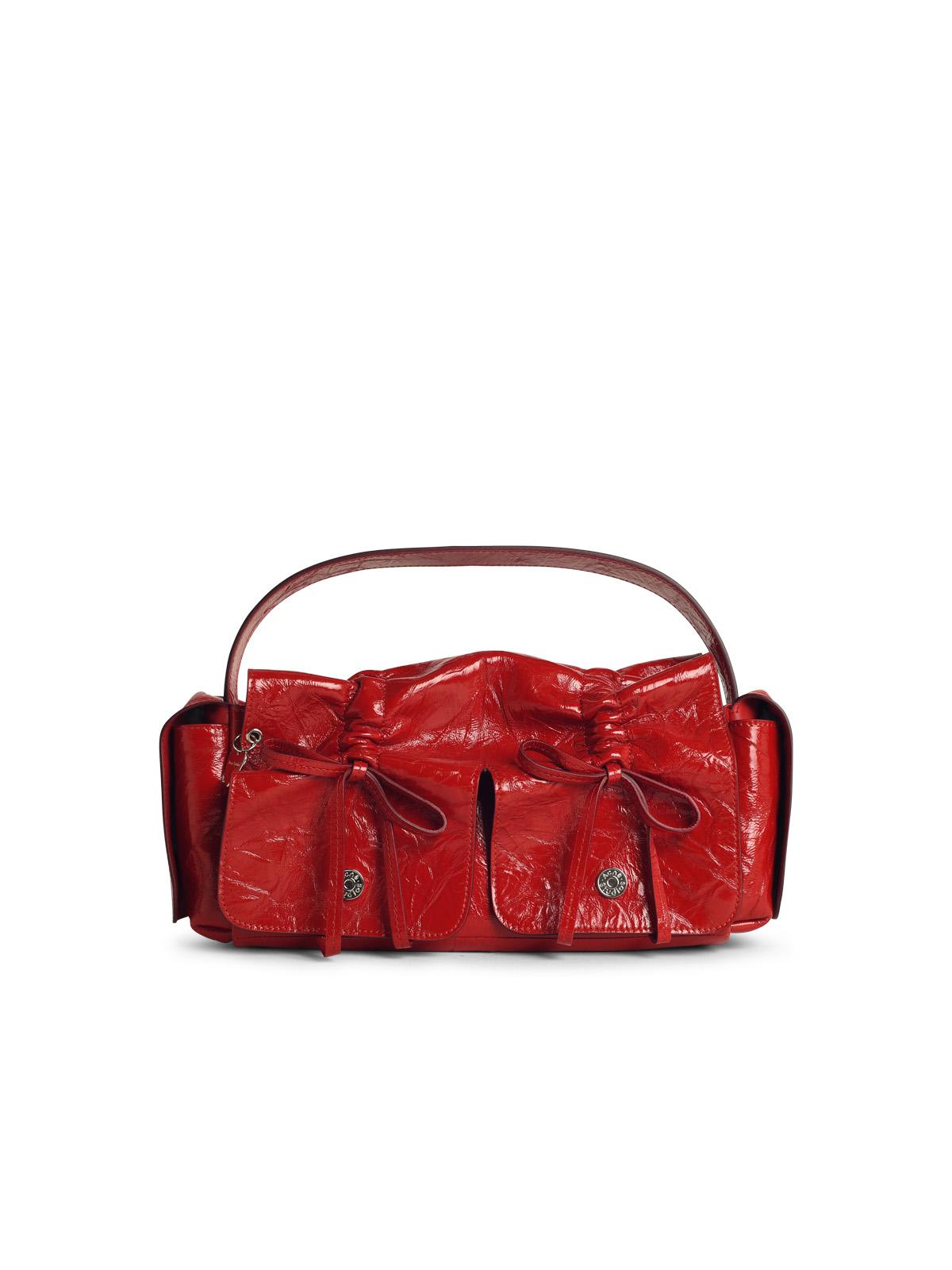 Acne Studios Multipocket Micro Bag In Red