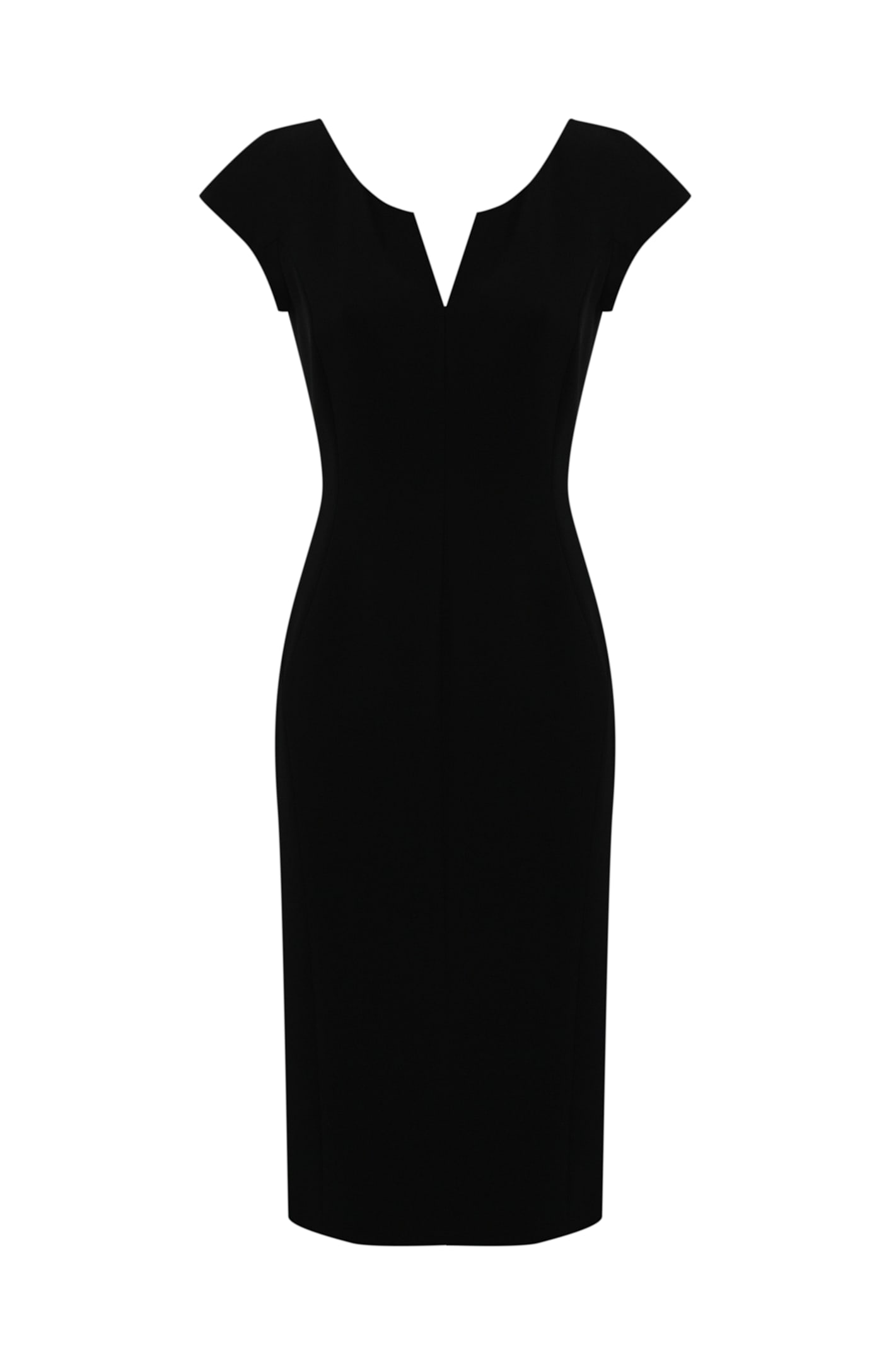 Shop Max Mara Visby Dress In Cady In Nero