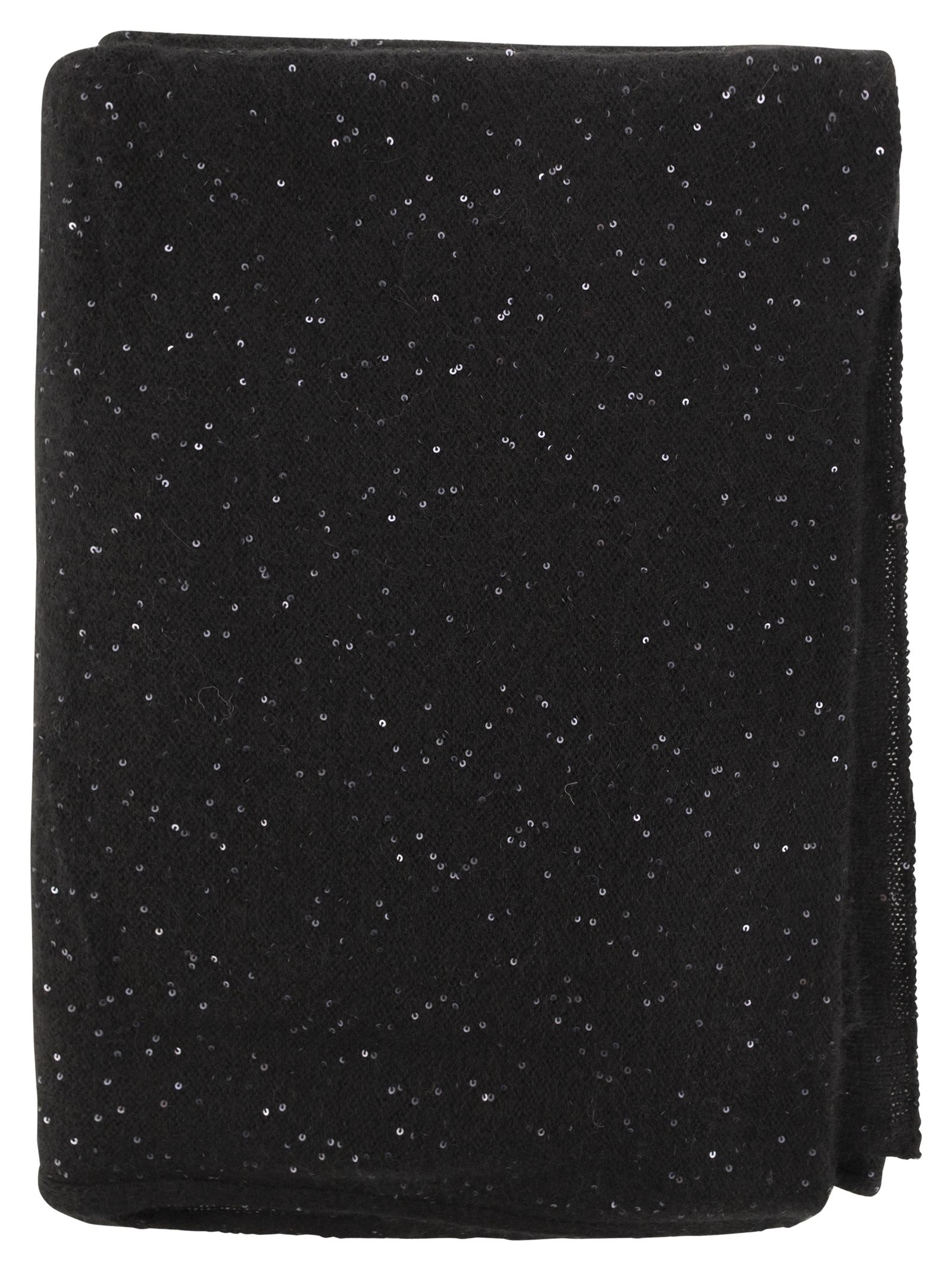 Fabiana Filippi Women's Scarf With Micro Sequins In Black