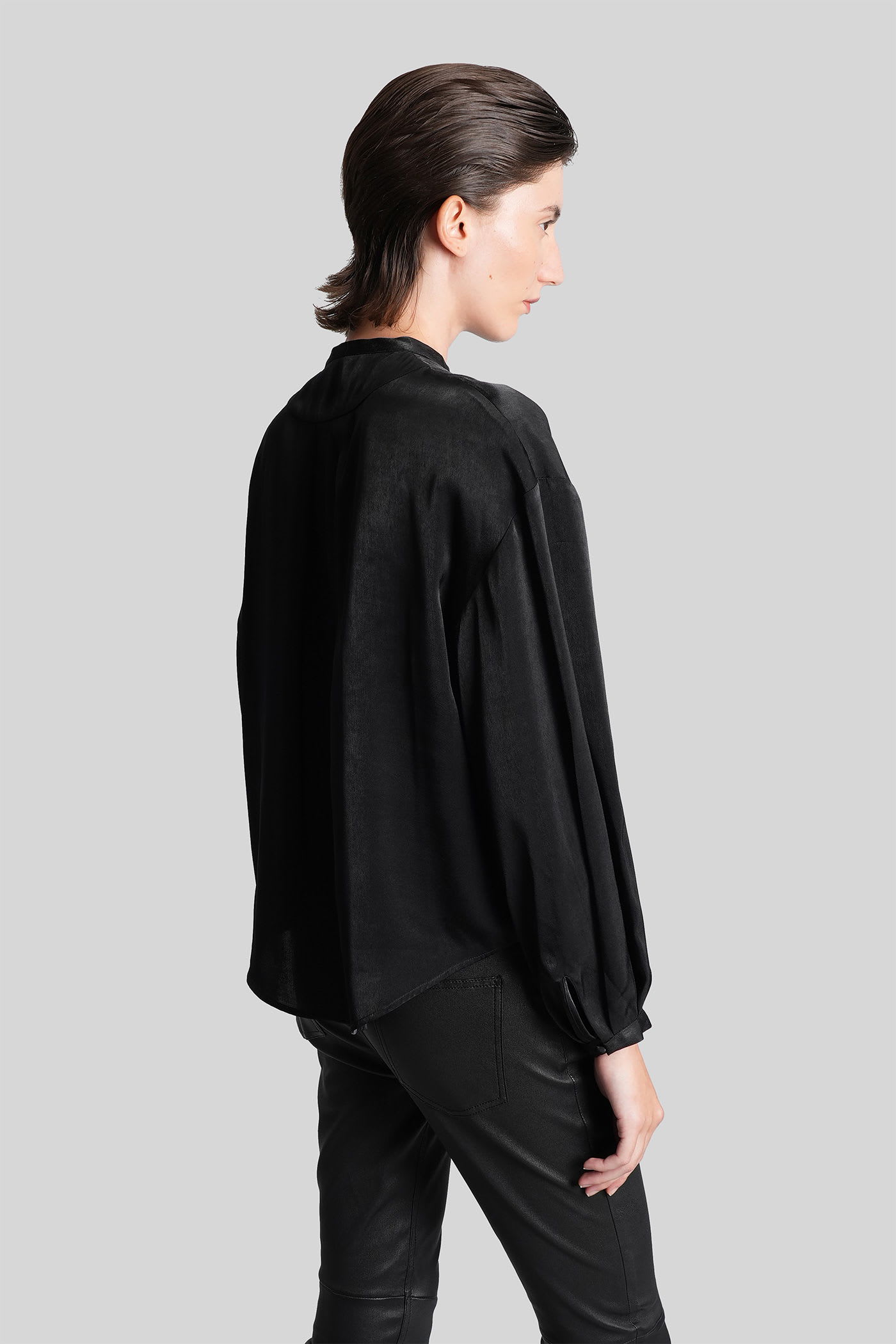 Iro Ezia Blouse In Black Polyester In Black