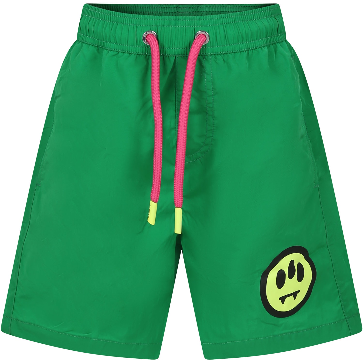 Shop Barrow Green Swim Shorts For Boy With Smiley