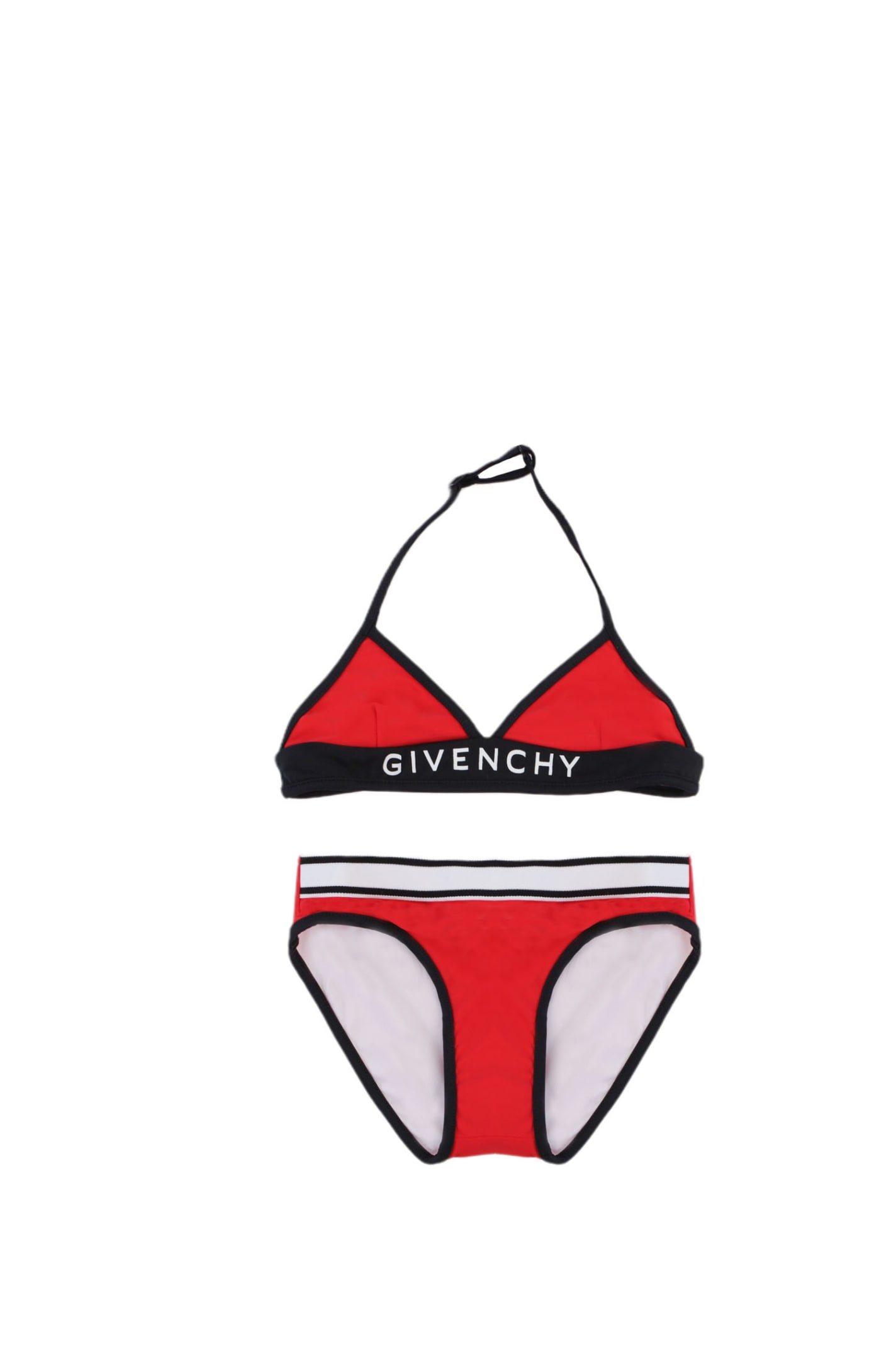 Givenchy Kids' Bikini With Logo In Red
