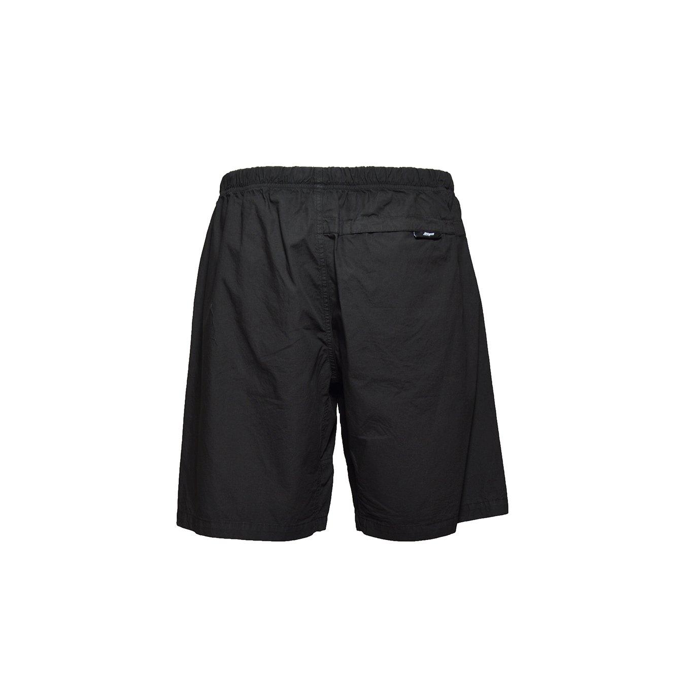 Shop Msgm Elastic Belted Waist Shorts In Black