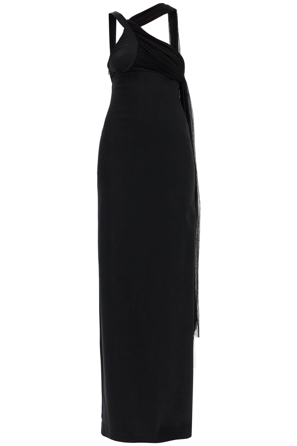 Shop Christopher Esber Long One-shoulder In Black (black)