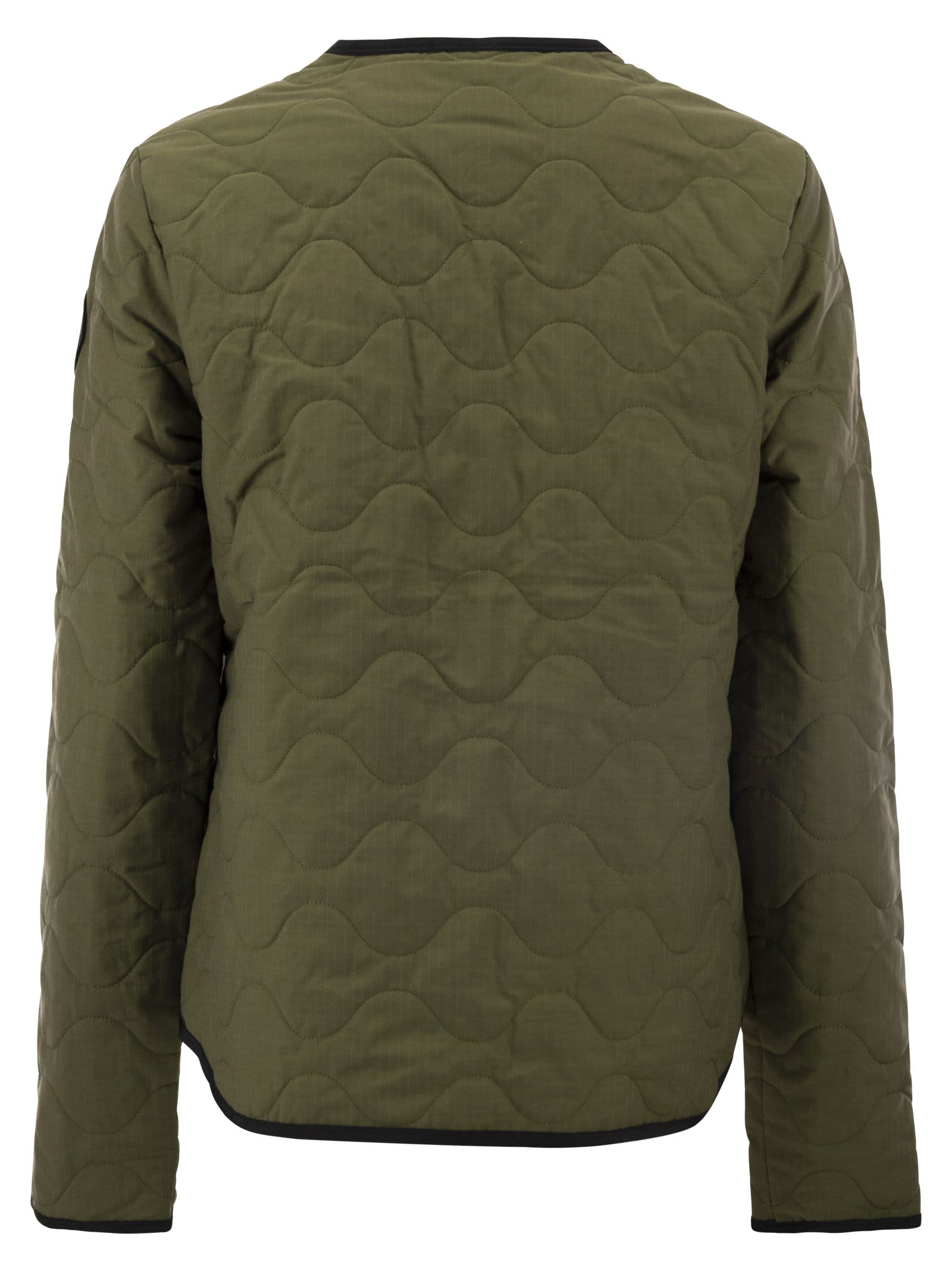 Shop Canada Goose Annex Liner - Reversible Jacket With Black Badge In Military Green