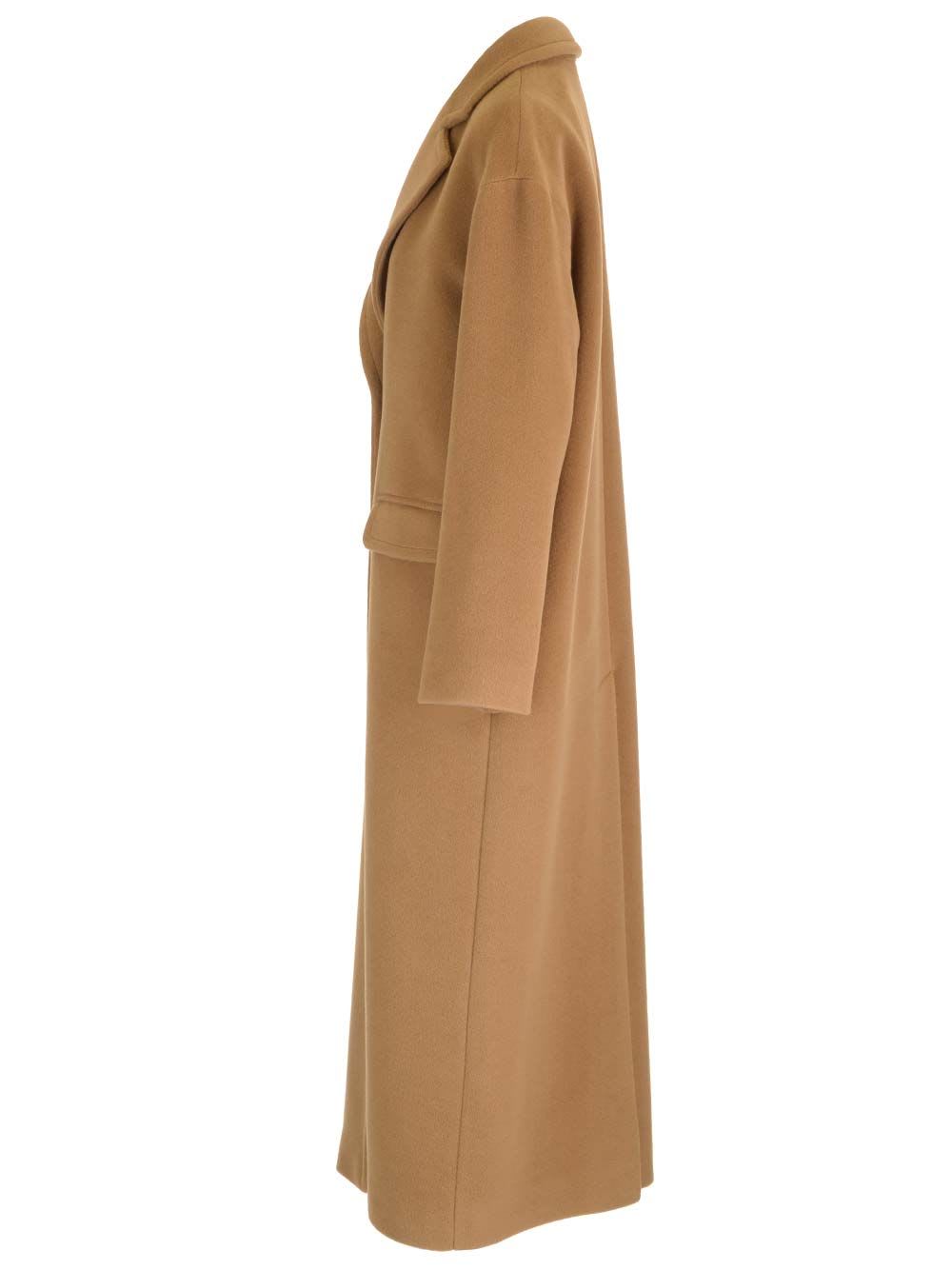 Shop Tagliatore Carine Long Coat In Beige