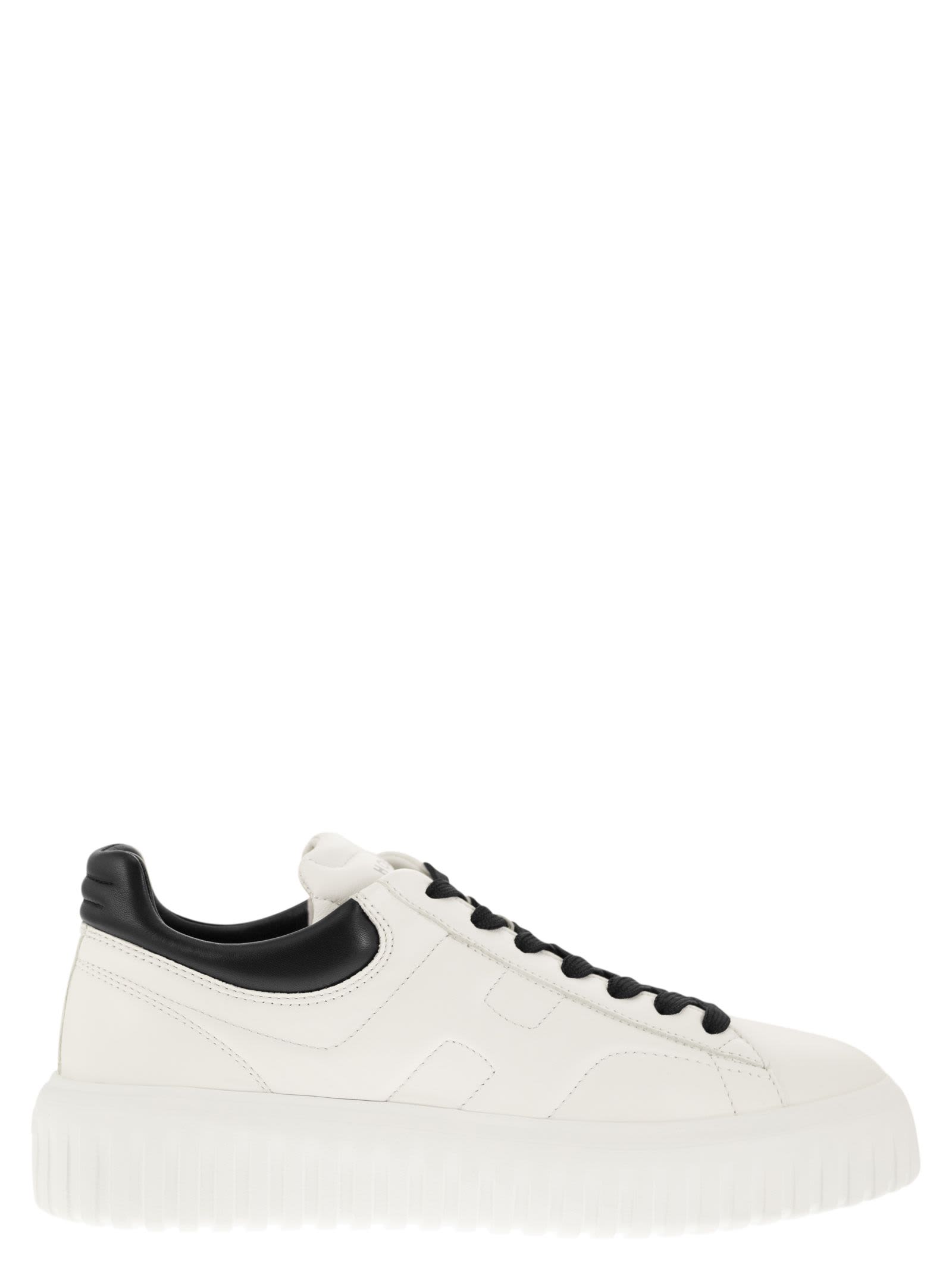 Shop Hogan H-stripes - Sneakers In White/black