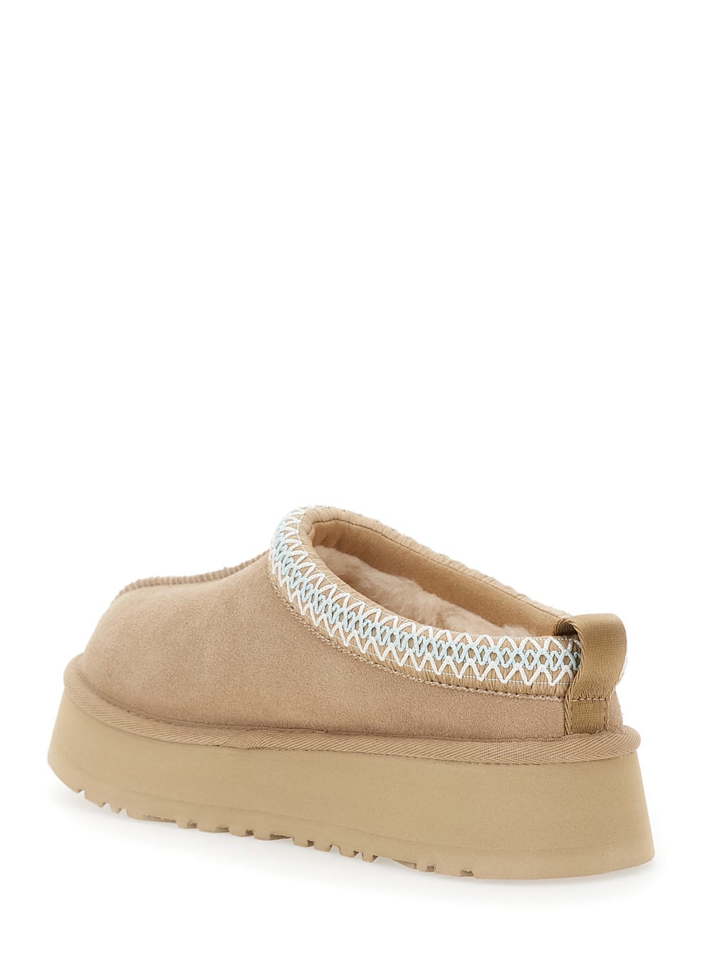 Ugg Tazz Round Toe Flat Sole Slippers In Animal Print