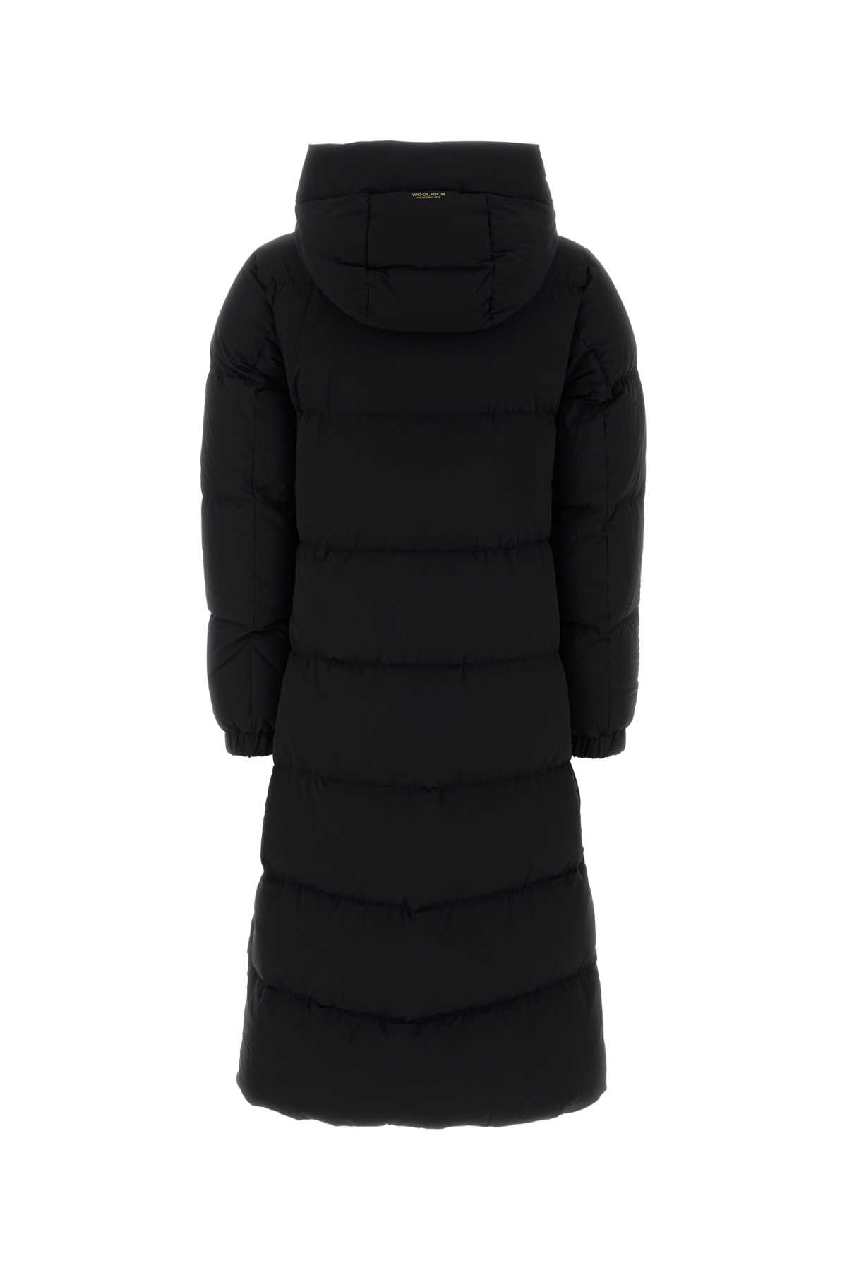 Woolrich Black Stretch Polyester Down Jacket In Black