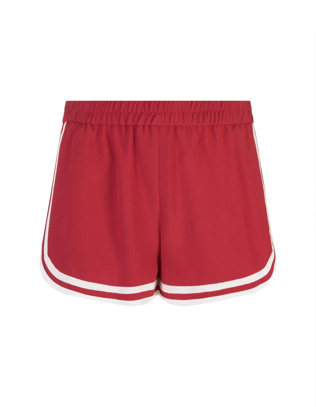 RED Valentino Ruby Shorts With Striped Details