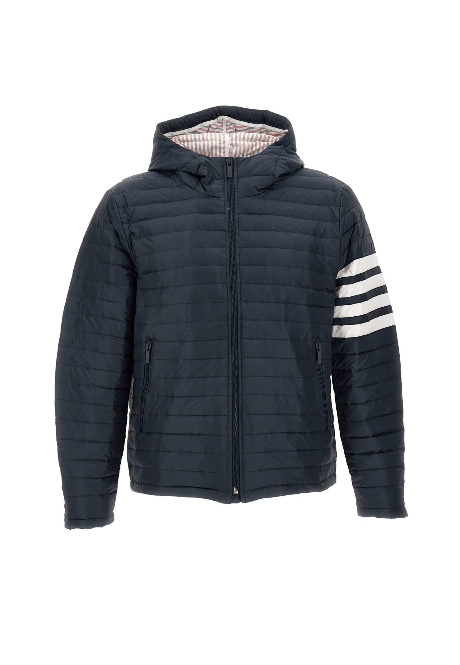 Thom Browne 4-bar Stripe Padded Jacket In Blue