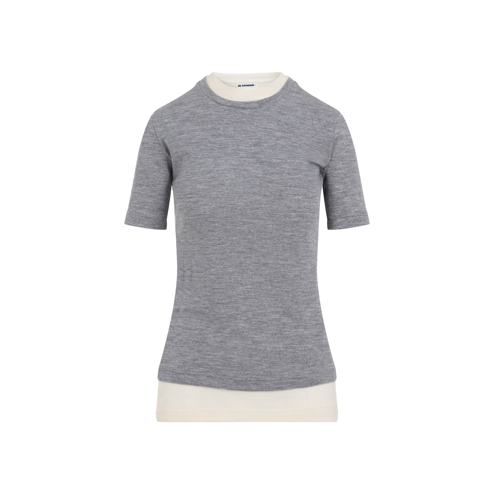 Jil Sander Crew Neck T-shirt And Vest Two-piece Set