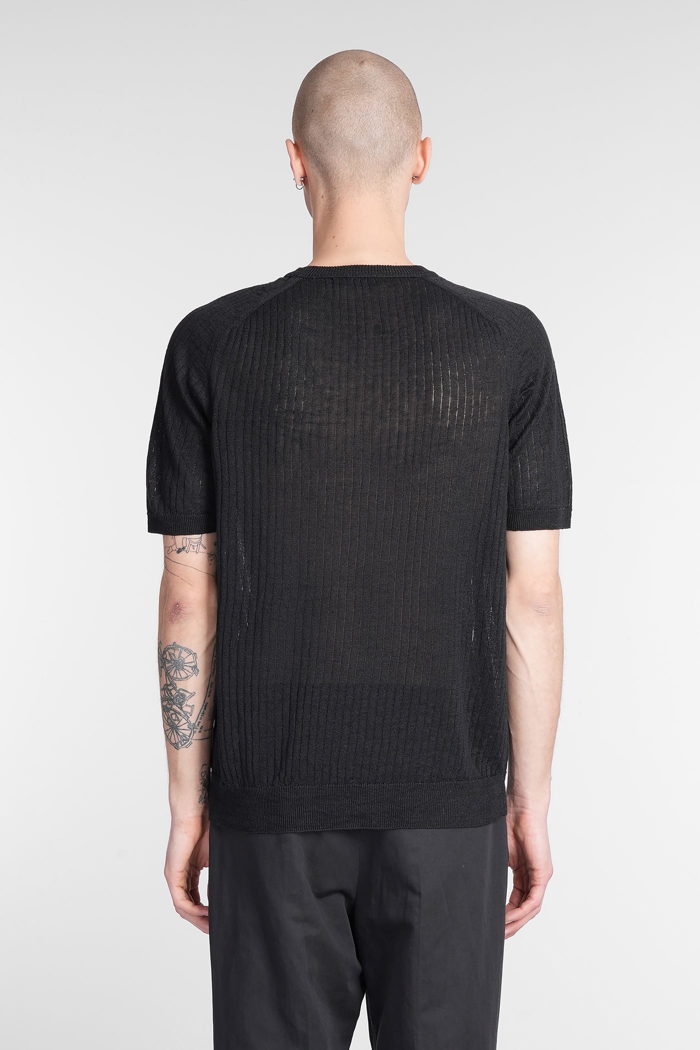 Roberto Collina Knit T-shirt In Black