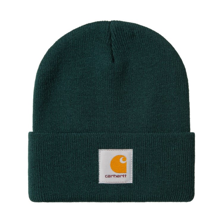 Carhartt Short Watch Logo-patch Hat In Green